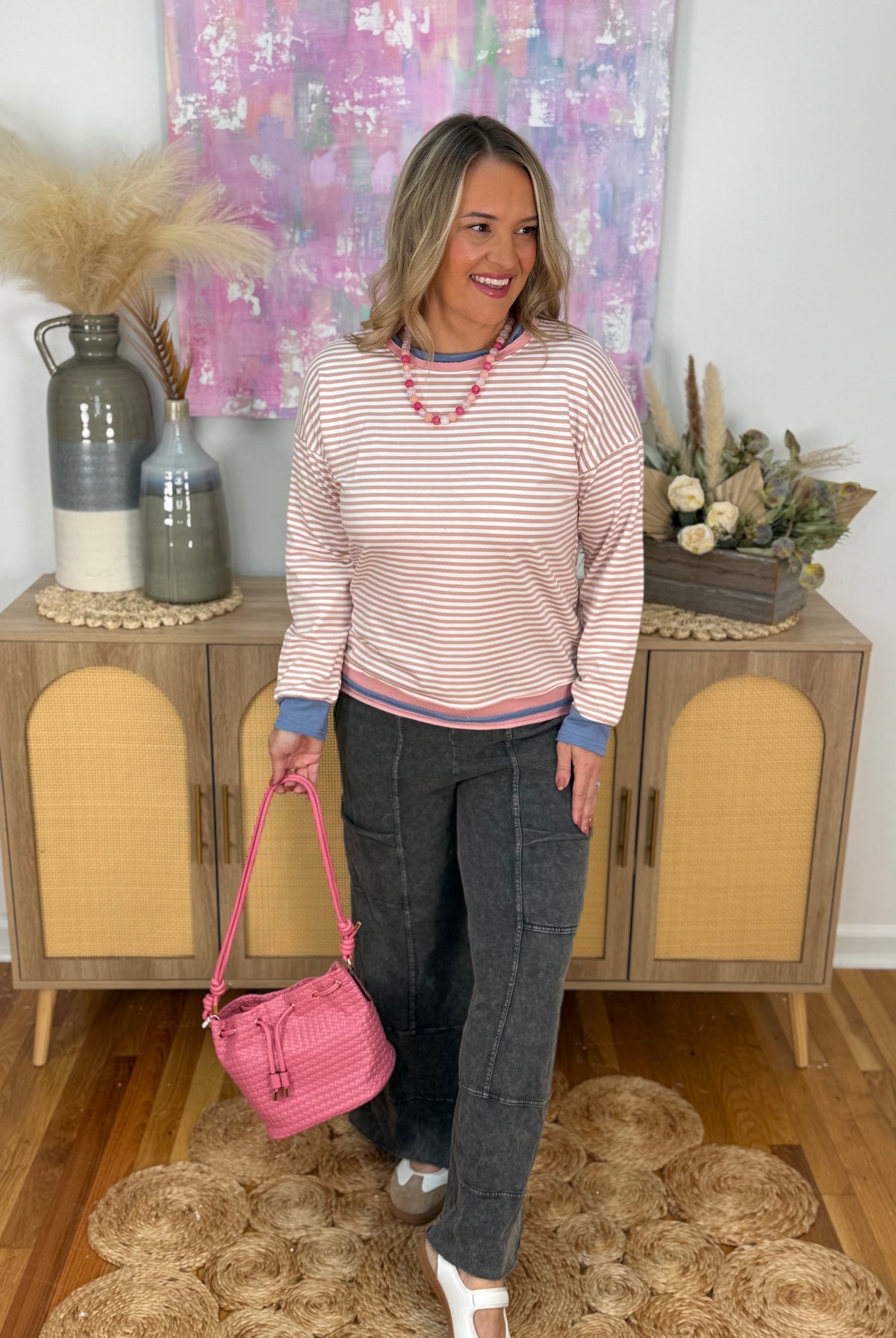 Stronger Together Long Sleeve Top-110 Long Sleeve Top-Staccato-The Lovely Closet, Women's Fashion Boutique in Alexandria, KY