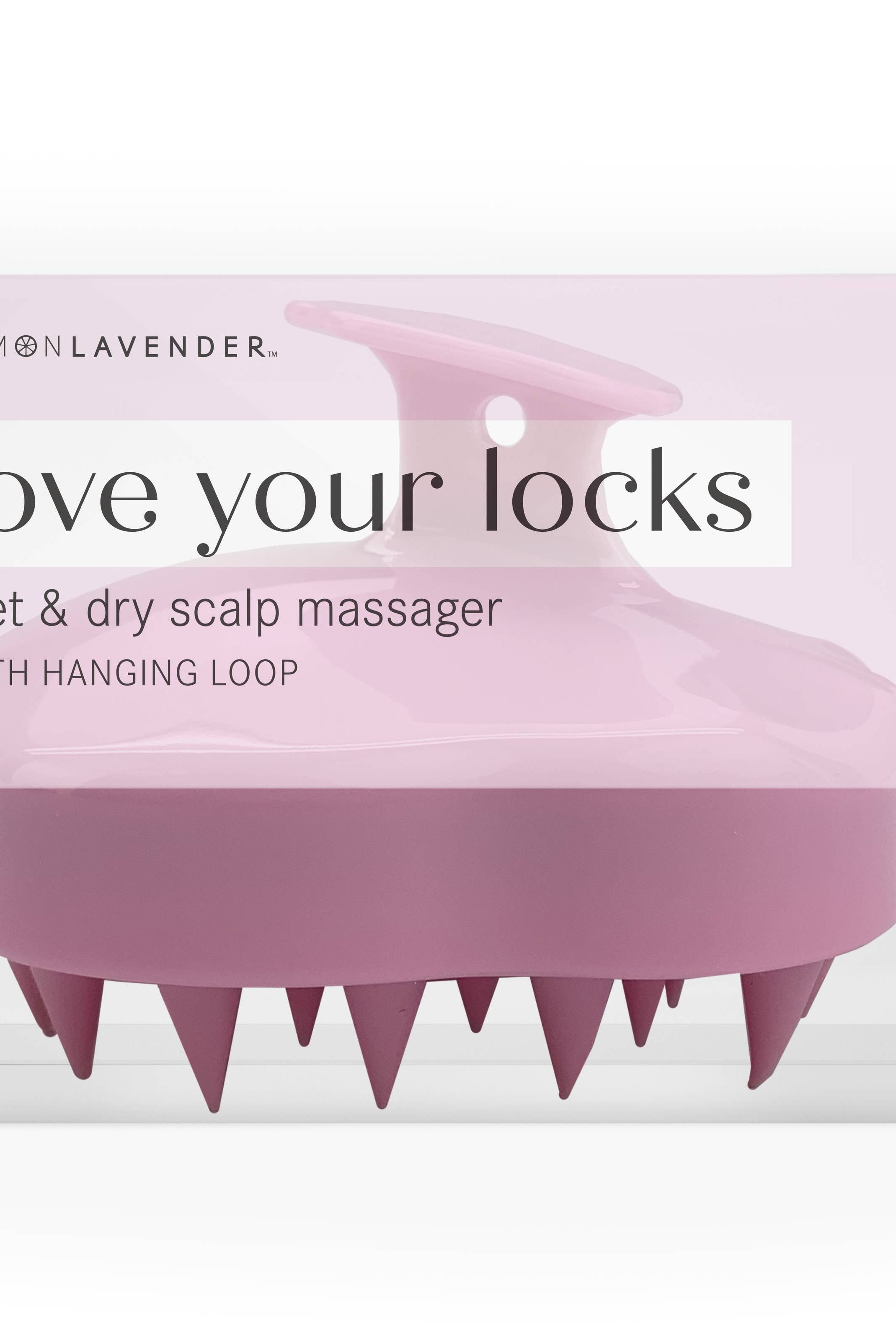 Lemon Lavender Love your Locks Wet & Dry Scalp Massager-310 Gift-DM Merchandising-The Lovely Closet, Women's Fashion Boutique in Alexandria, KY
