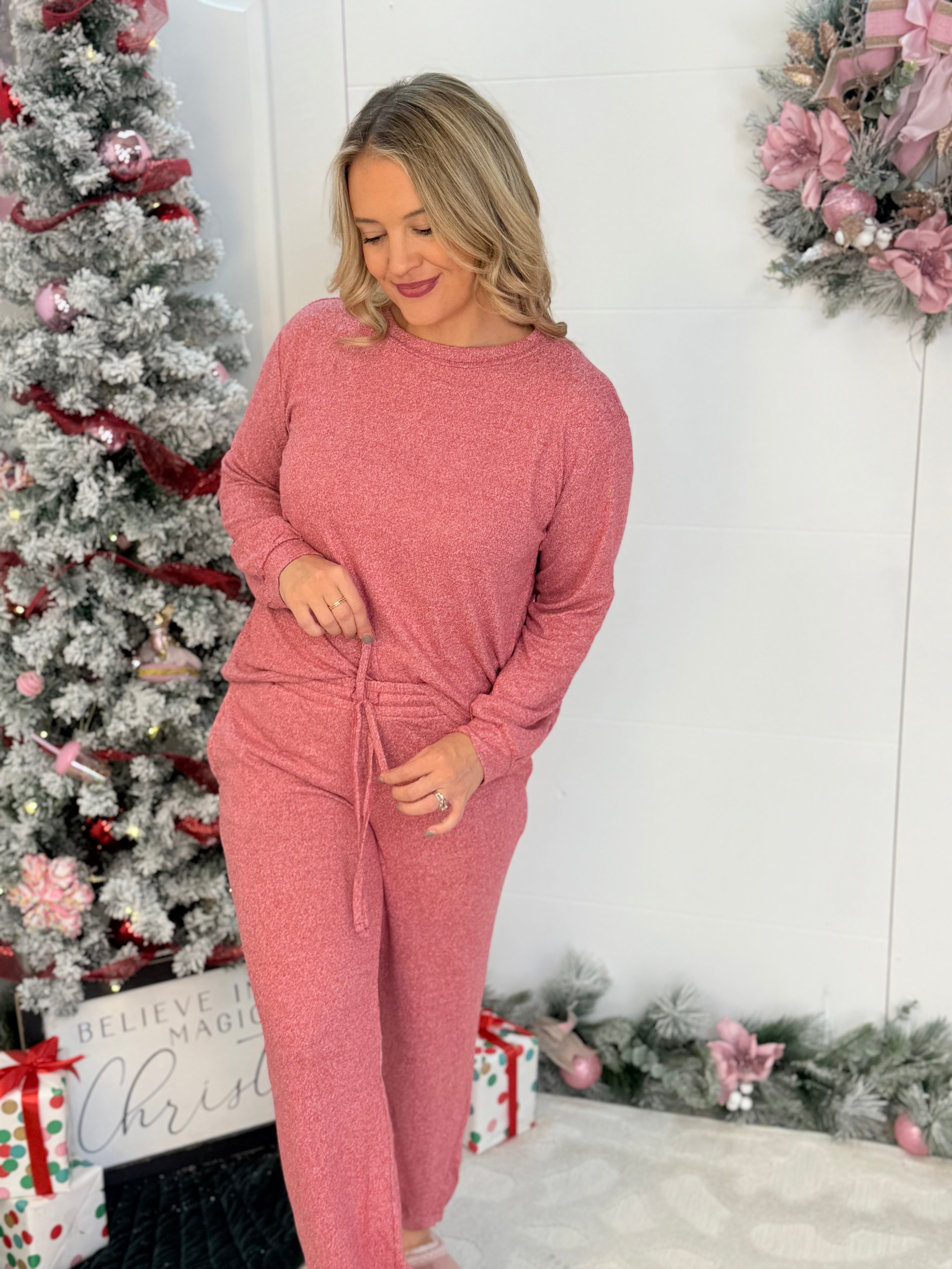 BLACK FRIDAY 8AM - COZY INDOORS SET-190 Rompers/Jumpsuits/Sets-zenana-The Lovely Closet, Women's Fashion Boutique in Alexandria, KY