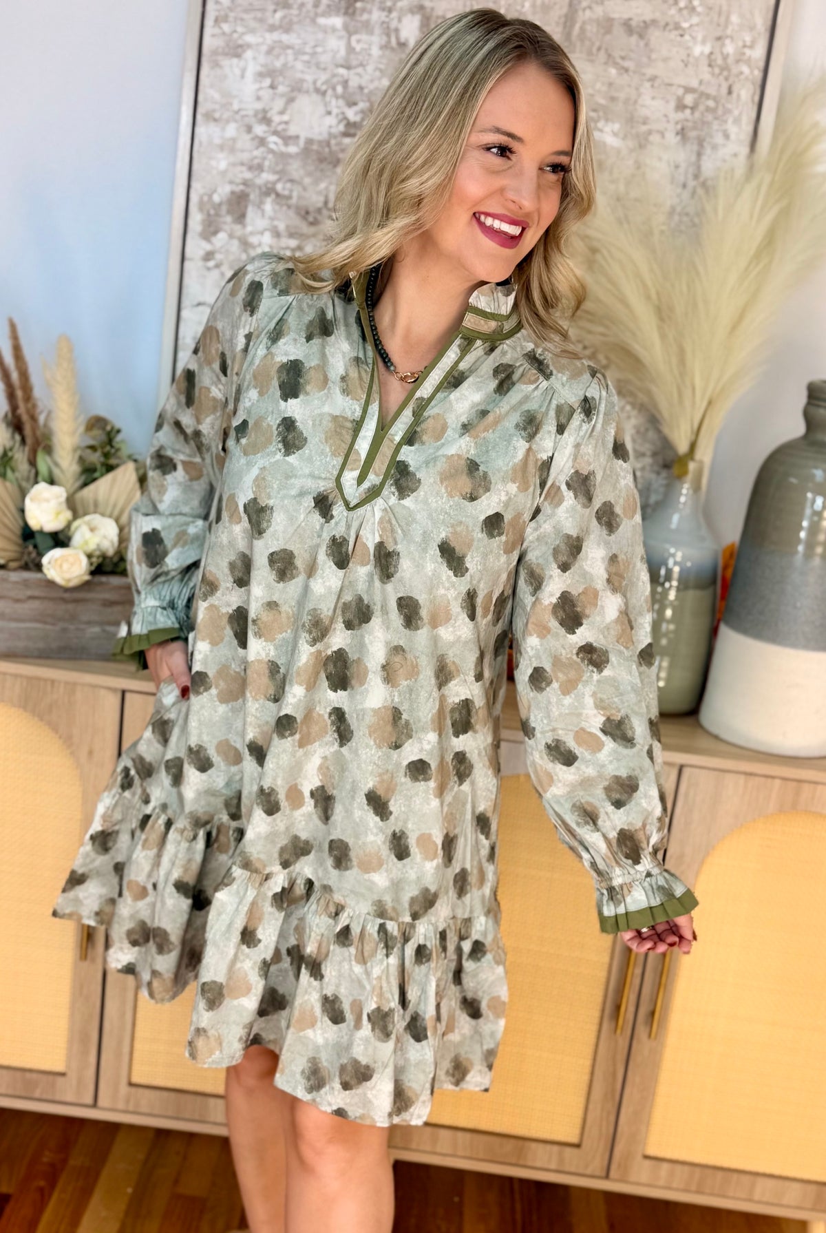 Loving Fall Days Dress-180 Dresses-umgee-The Lovely Closet, Women's Fashion Boutique in Alexandria, KY