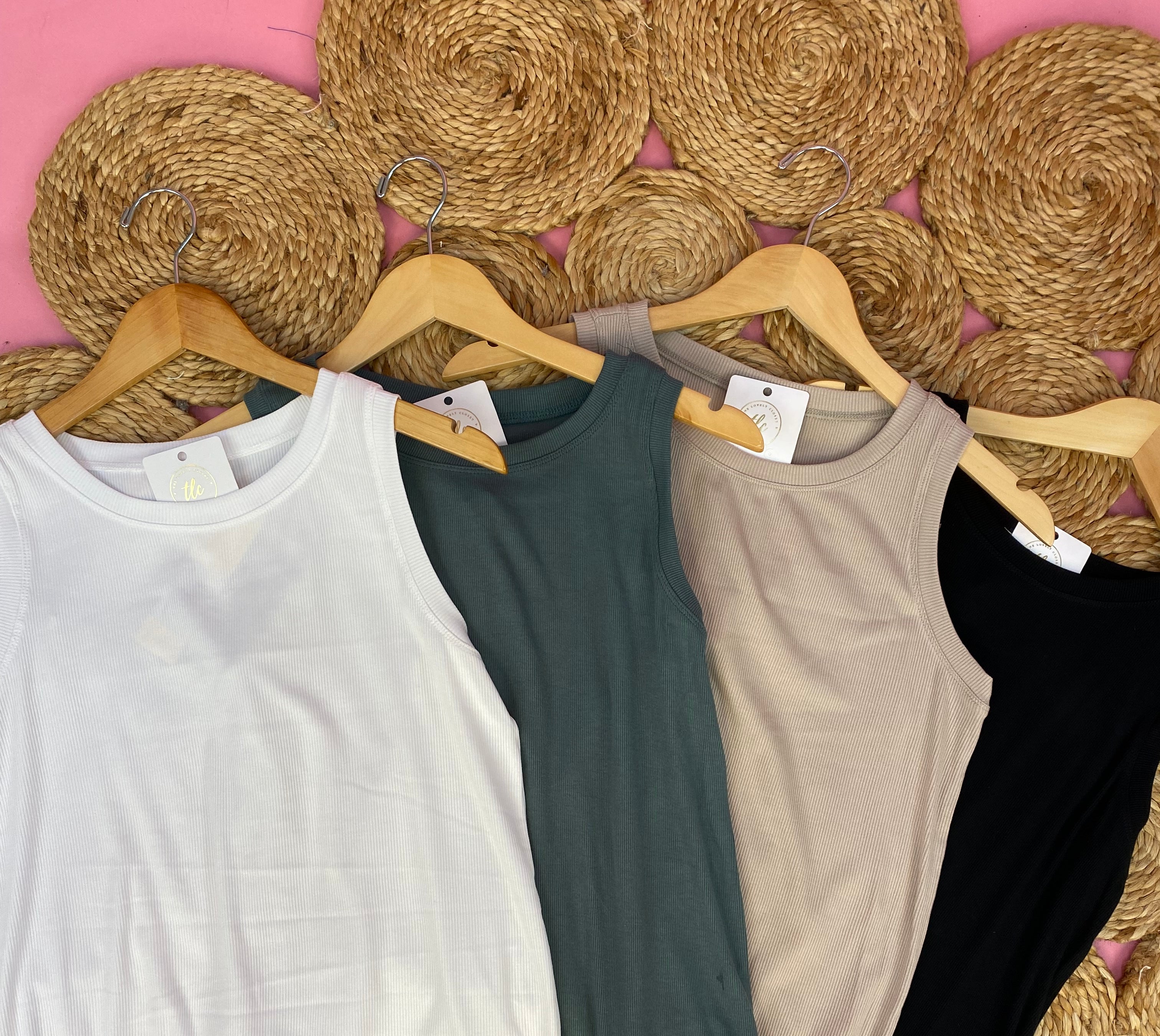 Elevated Ribbed Tank Top-120 Sleeveless Tops-Yelete-The Lovely Closet, Women's Fashion Boutique in Alexandria, KY