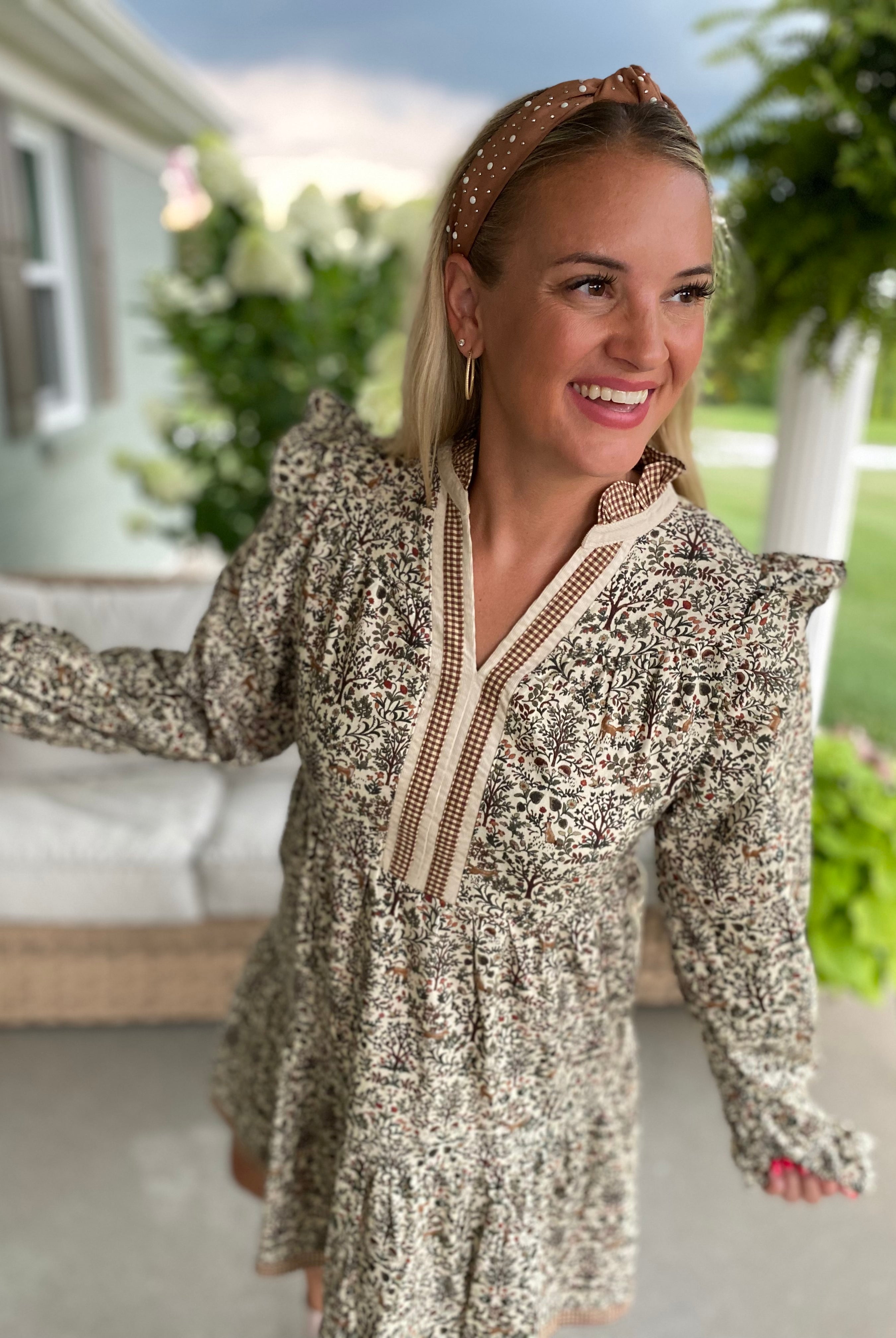 Whimsical Woodland Dress-180 Dresses-GIGIO-The Lovely Closet, Women's Fashion Boutique in Alexandria, KY