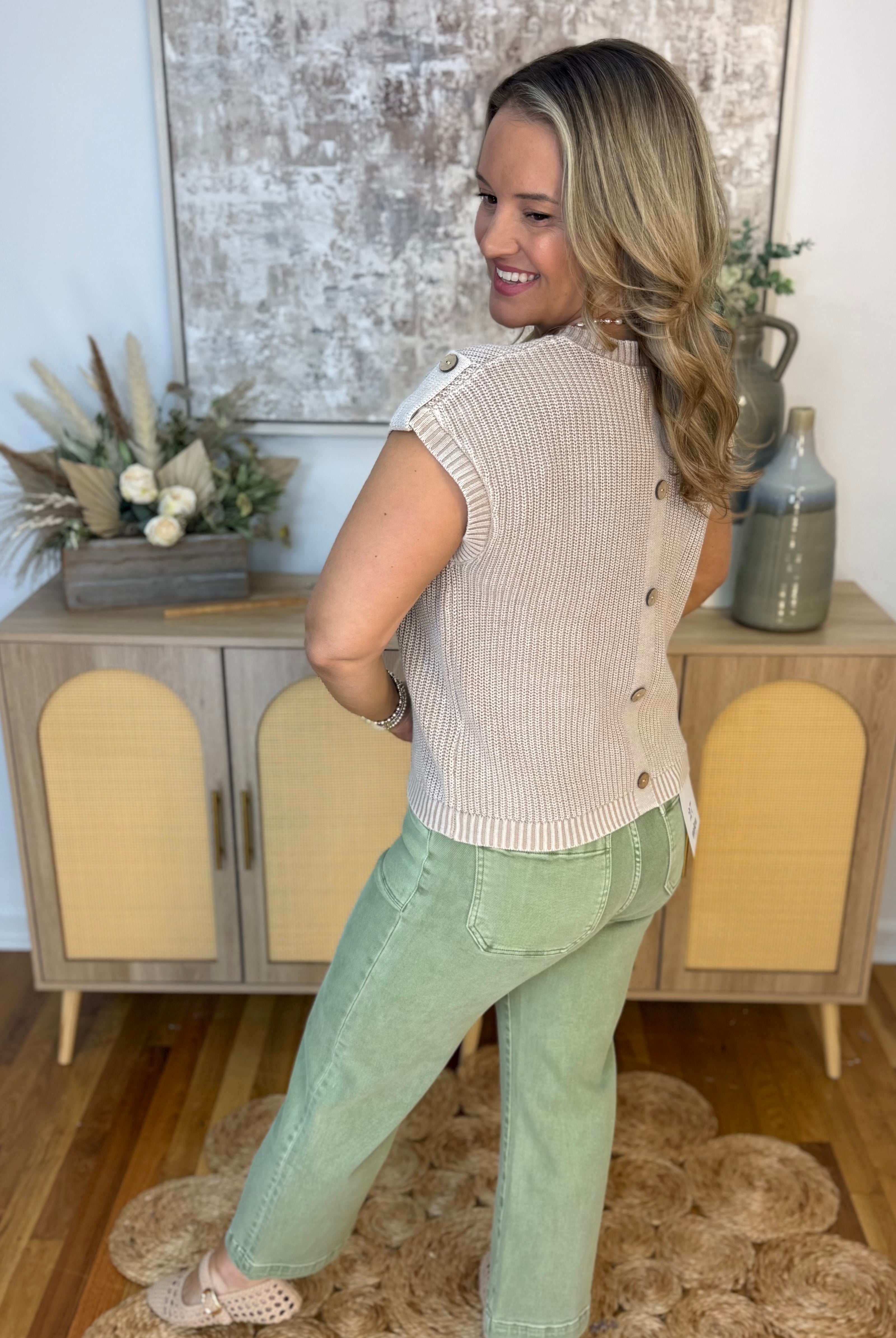 Weekend Getaway Top - Wheat-100 Short Sleeve Tops-Blu Pepper-The Lovely Closet, Women's Fashion Boutique in Alexandria, KY