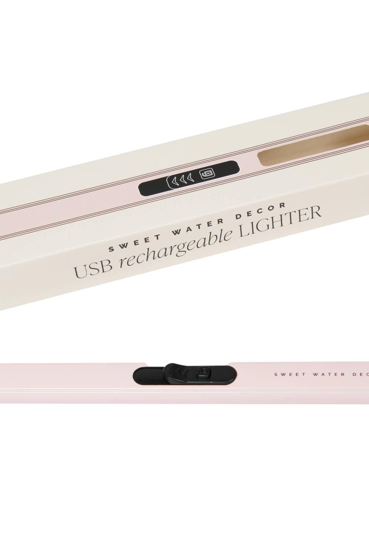 Blush Pink Rechargeable Electric Lighter-310 Gift-Sweet Water Decor-The Lovely Closet, Women's Fashion Boutique in Alexandria, KY