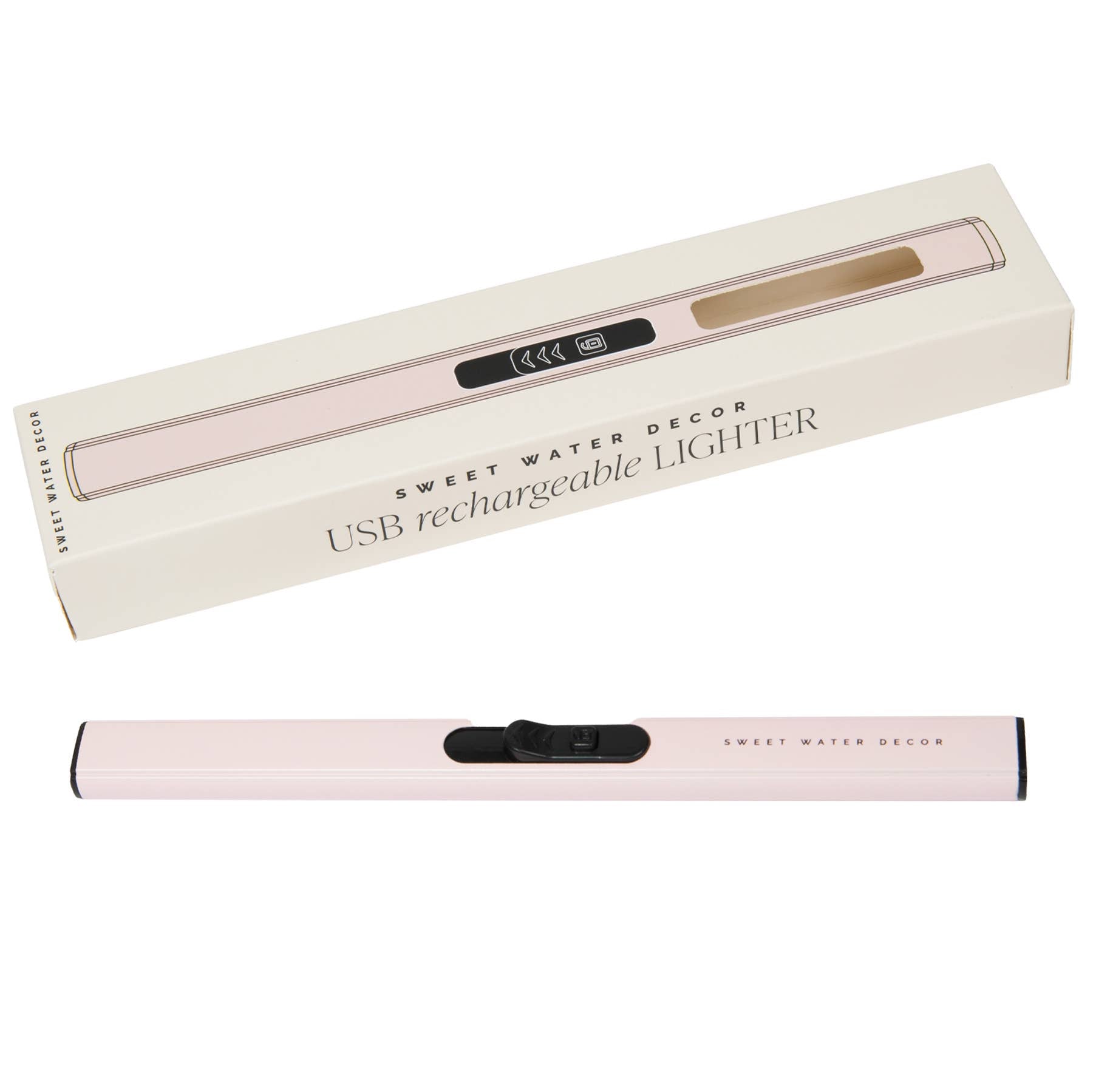 Blush Pink Rechargeable Electric Lighter-310 Gift-Sweet Water Decor-The Lovely Closet, Women's Fashion Boutique in Alexandria, KY