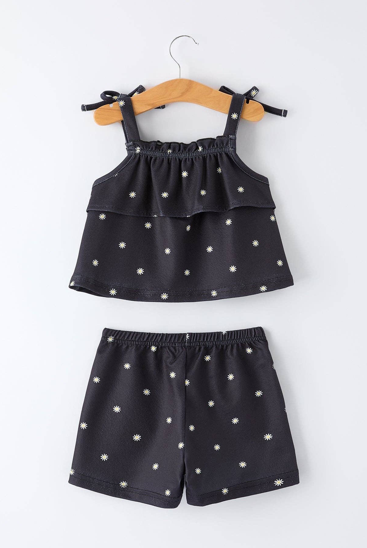 Summer Daisy Girls Bow Ruffle Set-360 Carolines Closet-Rylee Faith Designs-The Lovely Closet, Women's Fashion Boutique in Alexandria, KY
