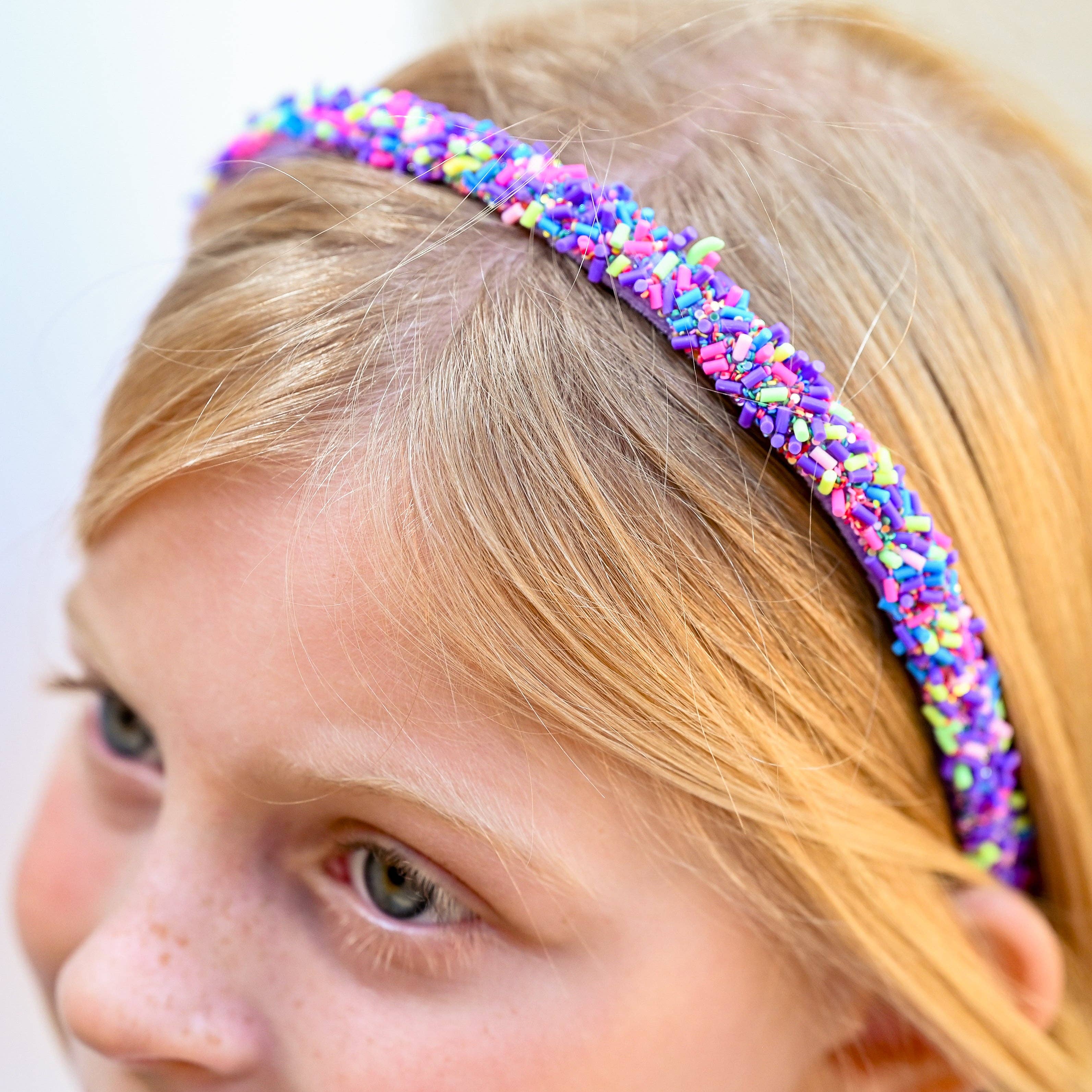 Thin Sprinkle Headband - Purple-310 Gift-Frog Sac-The Lovely Closet, Women's Fashion Boutique in Alexandria, KY