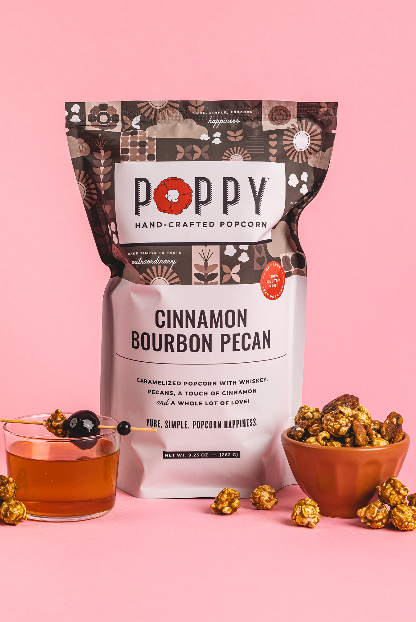 Cinnamon Bourbon Pecan Popcorn-330 Food-Poppy Hand-Crafted Popcorn-The Lovely Closet, Women's Fashion Boutique in Alexandria, KY