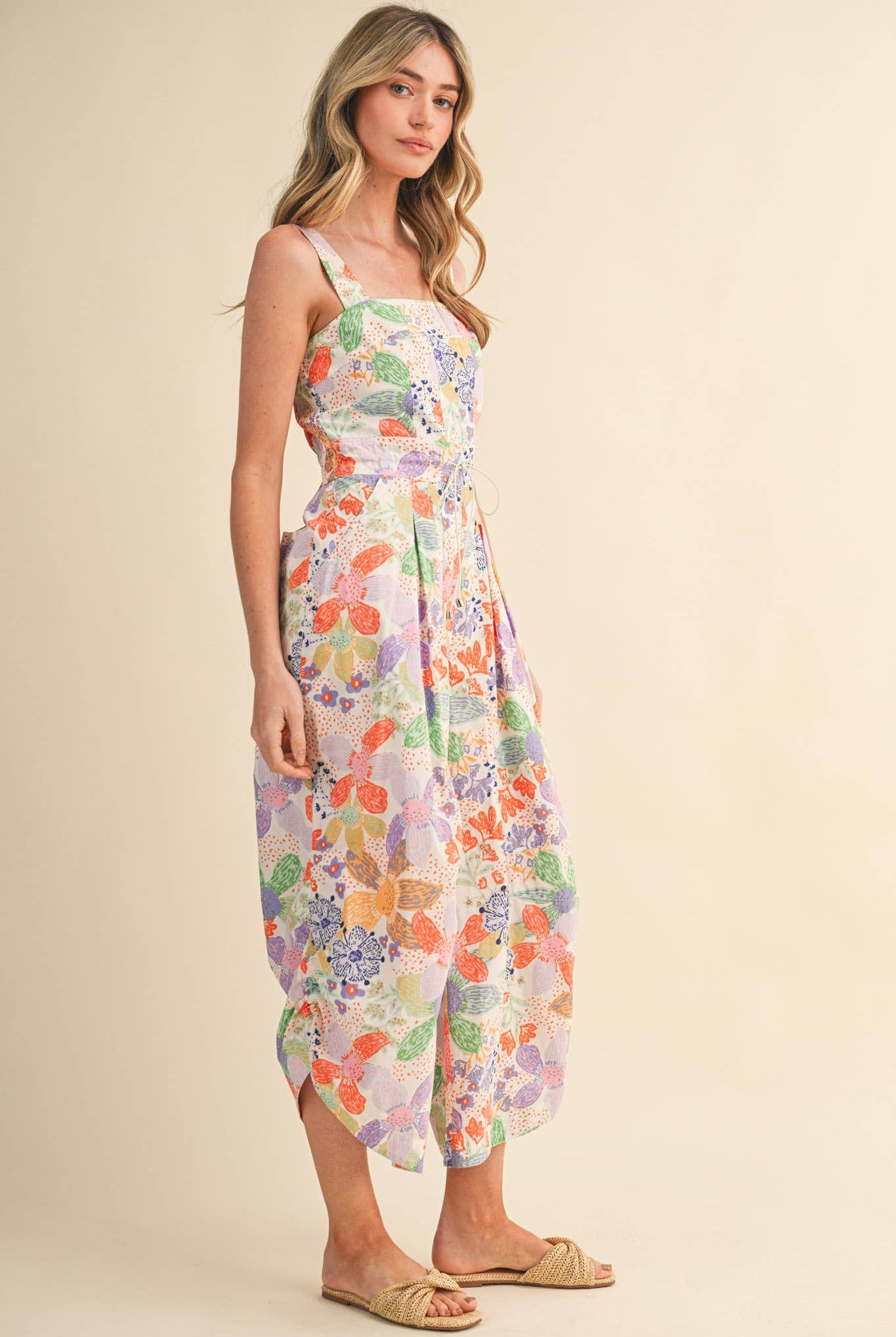 Citrus Splash Jumpsuit-190 Rompers/Jumpsuits/Sets-&MERCI-The Lovely Closet, Women's Fashion Boutique in Alexandria, KY