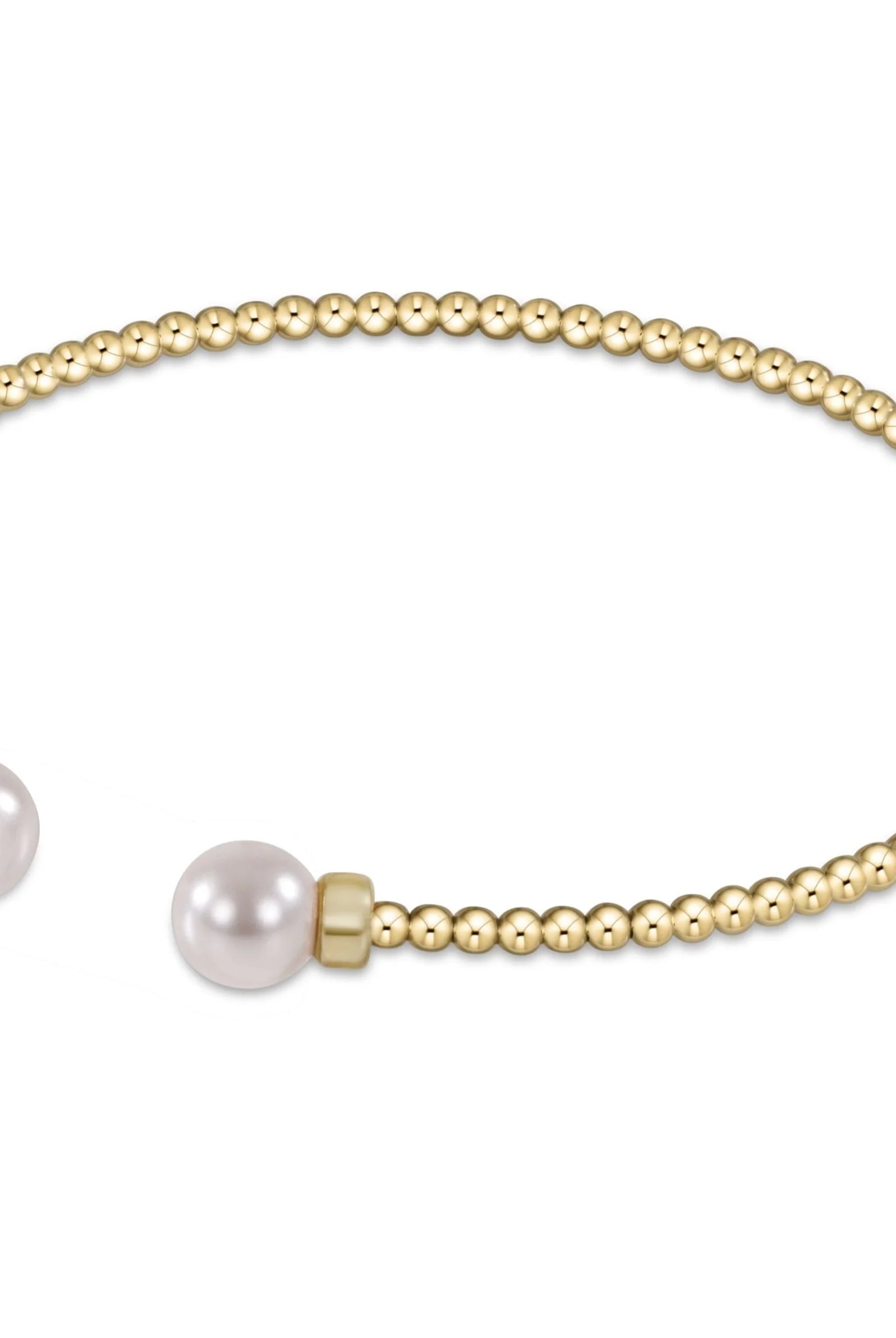 Pearl Classic Gold Cuff-260 eNewton-eNewton-The Lovely Closet, Women's Fashion Boutique in Alexandria, KY