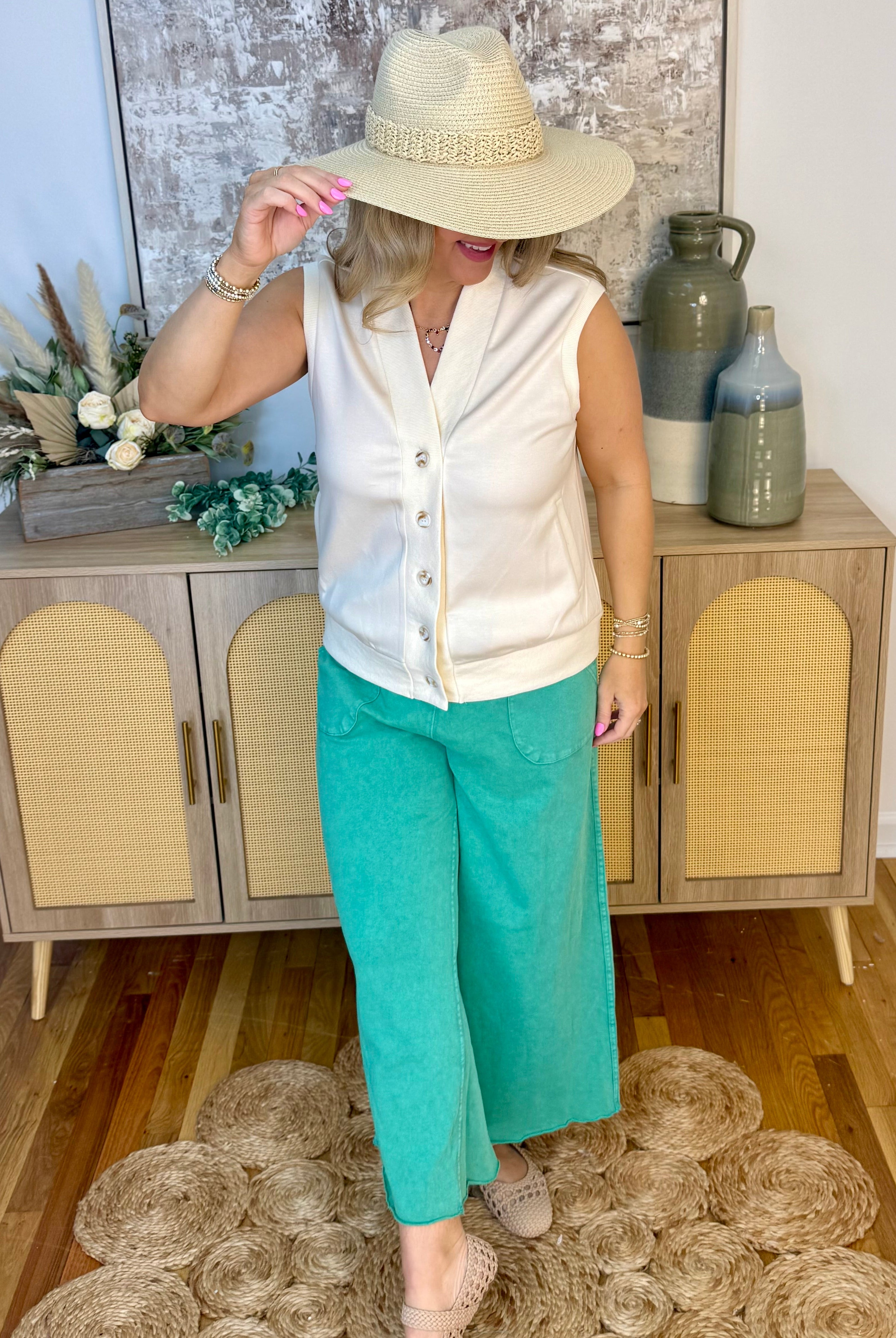 Got it Together Vest-120 Sleeveless Tops-Doe and Rae-The Lovely Closet, Women's Fashion Boutique in Alexandria, KY