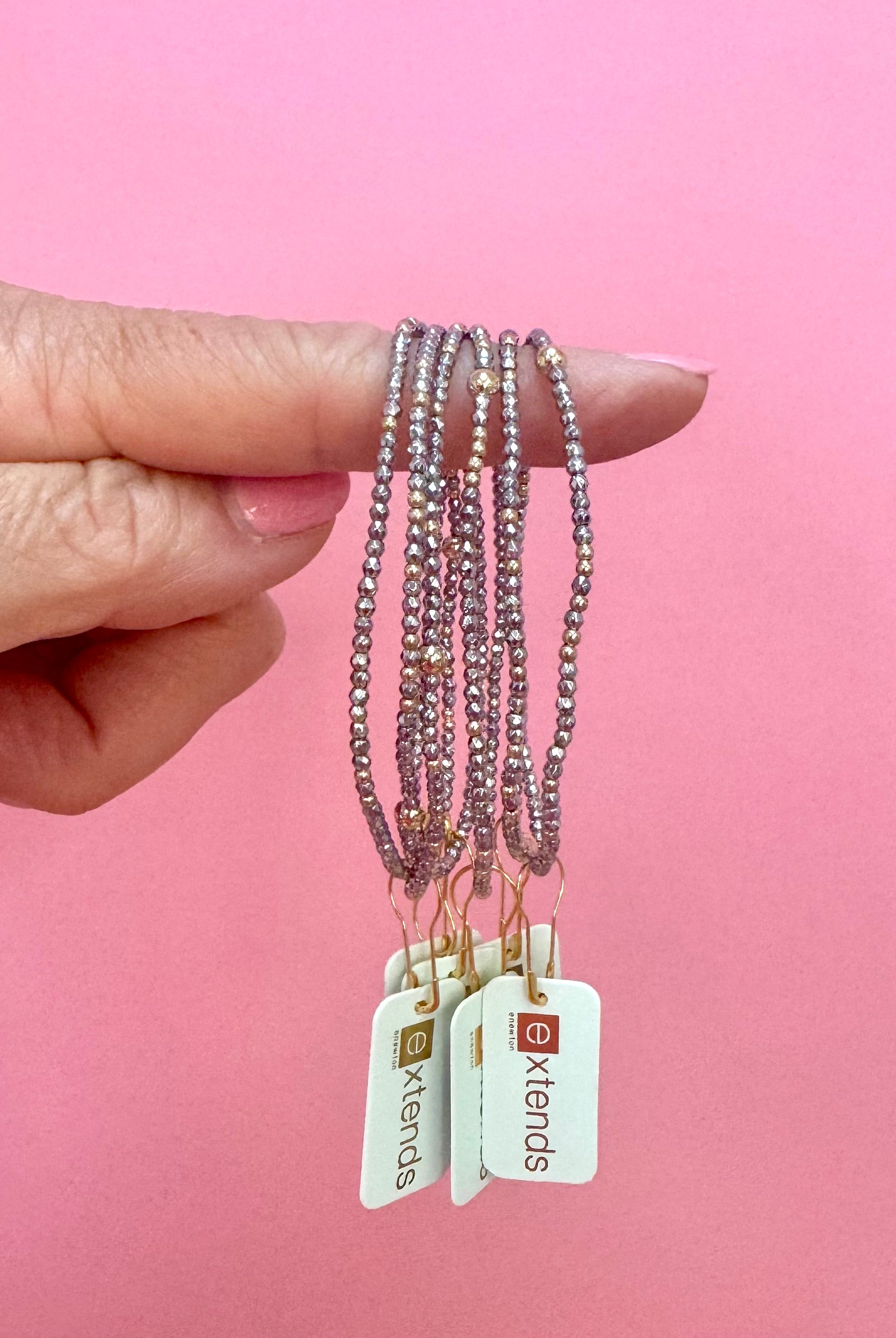 EXTENDS Hope Unwritten Silver Hematite 2mm-260 eNewton-eNewton-The Lovely Closet, Women's Fashion Boutique in Alexandria, KY