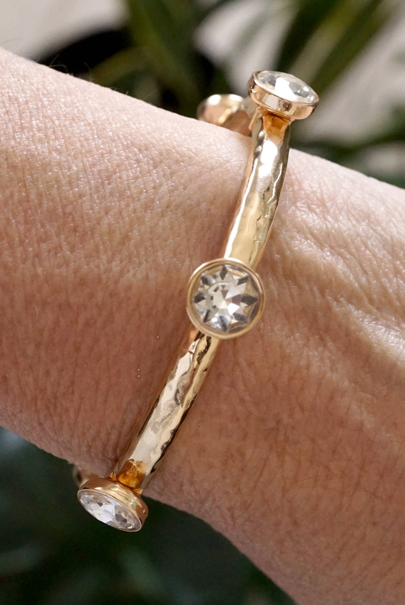 Sparkly Gold Tone Bracelet-250 Jewelry-PennyLine inc-The Lovely Closet, Women's Fashion Boutique in Alexandria, KY