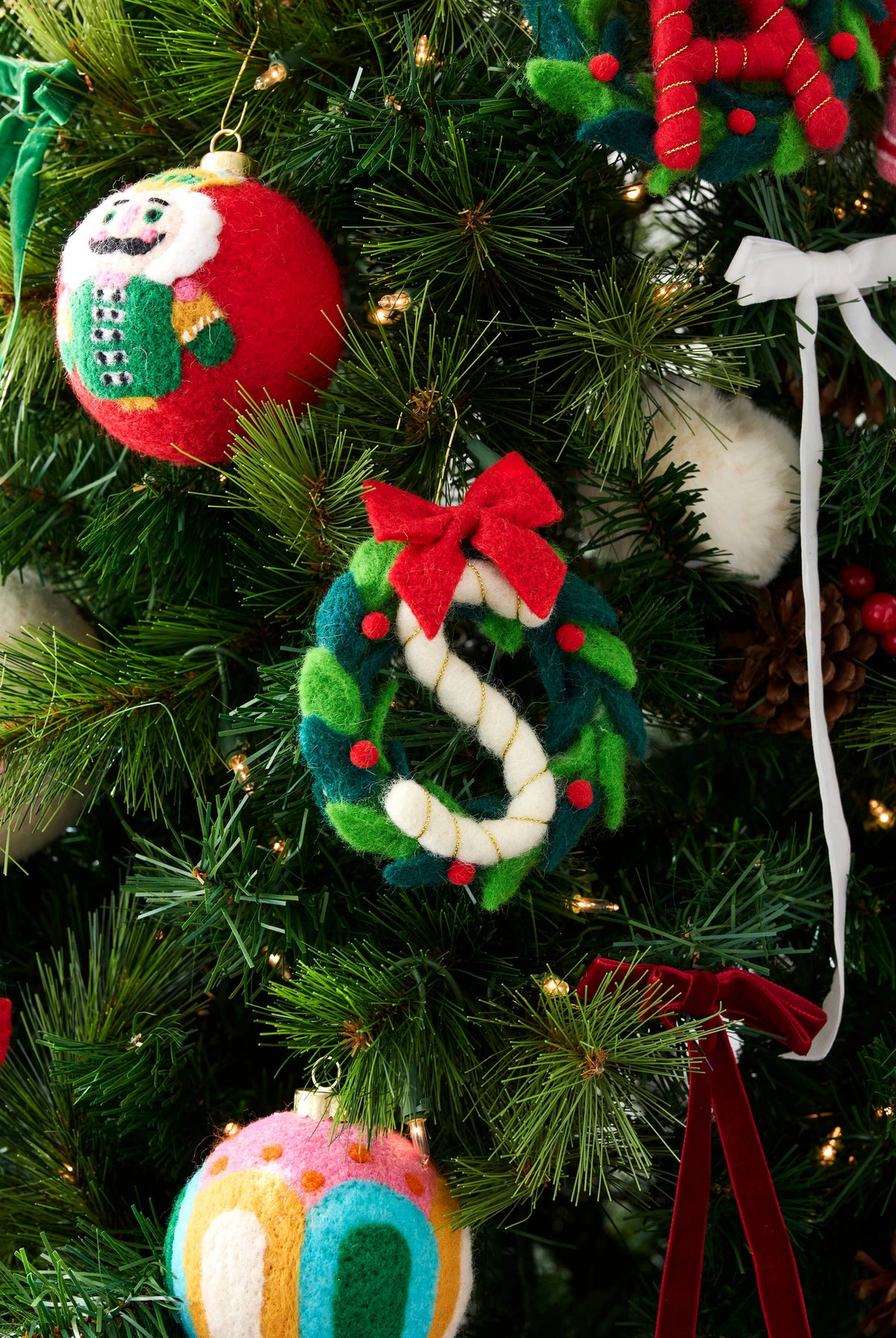 Initial Wreath Ornaments-350 Holiday-Shiraleah-The Lovely Closet, Women's Fashion Boutique in Alexandria, KY