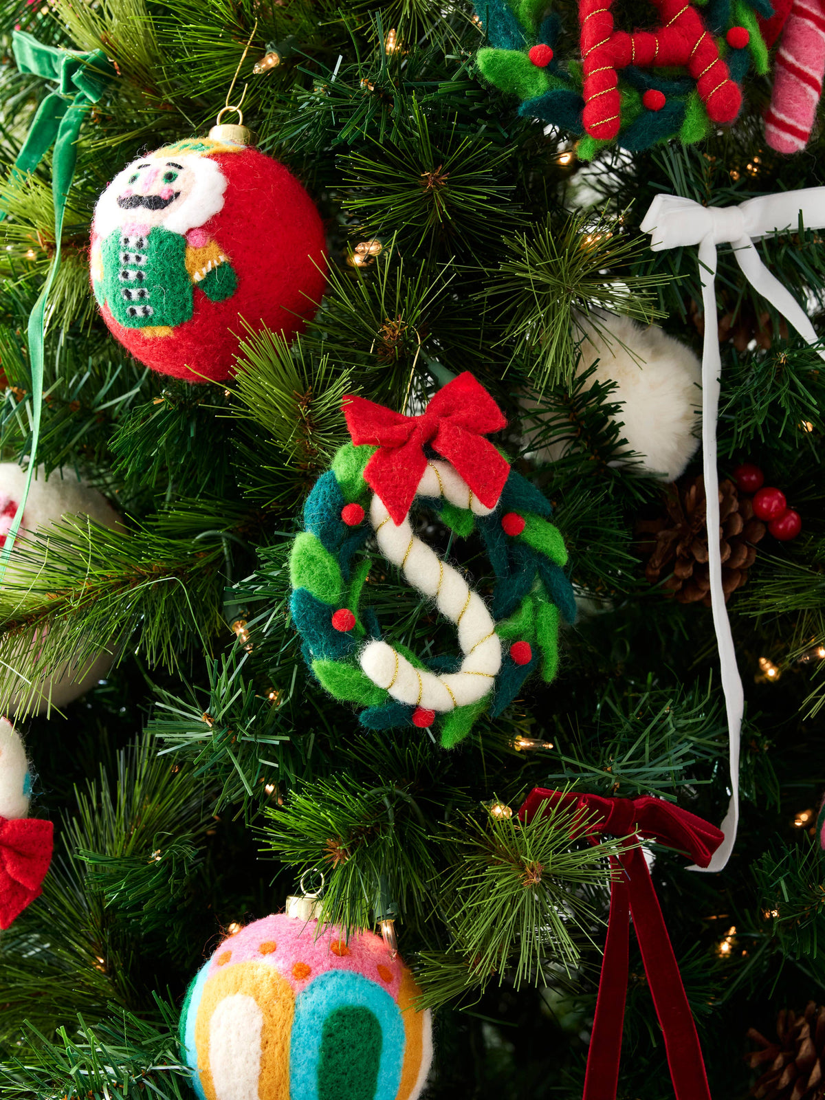 Initial Wreath Ornaments-350 Holiday-Shiraleah-The Lovely Closet, Women's Fashion Boutique in Alexandria, KY