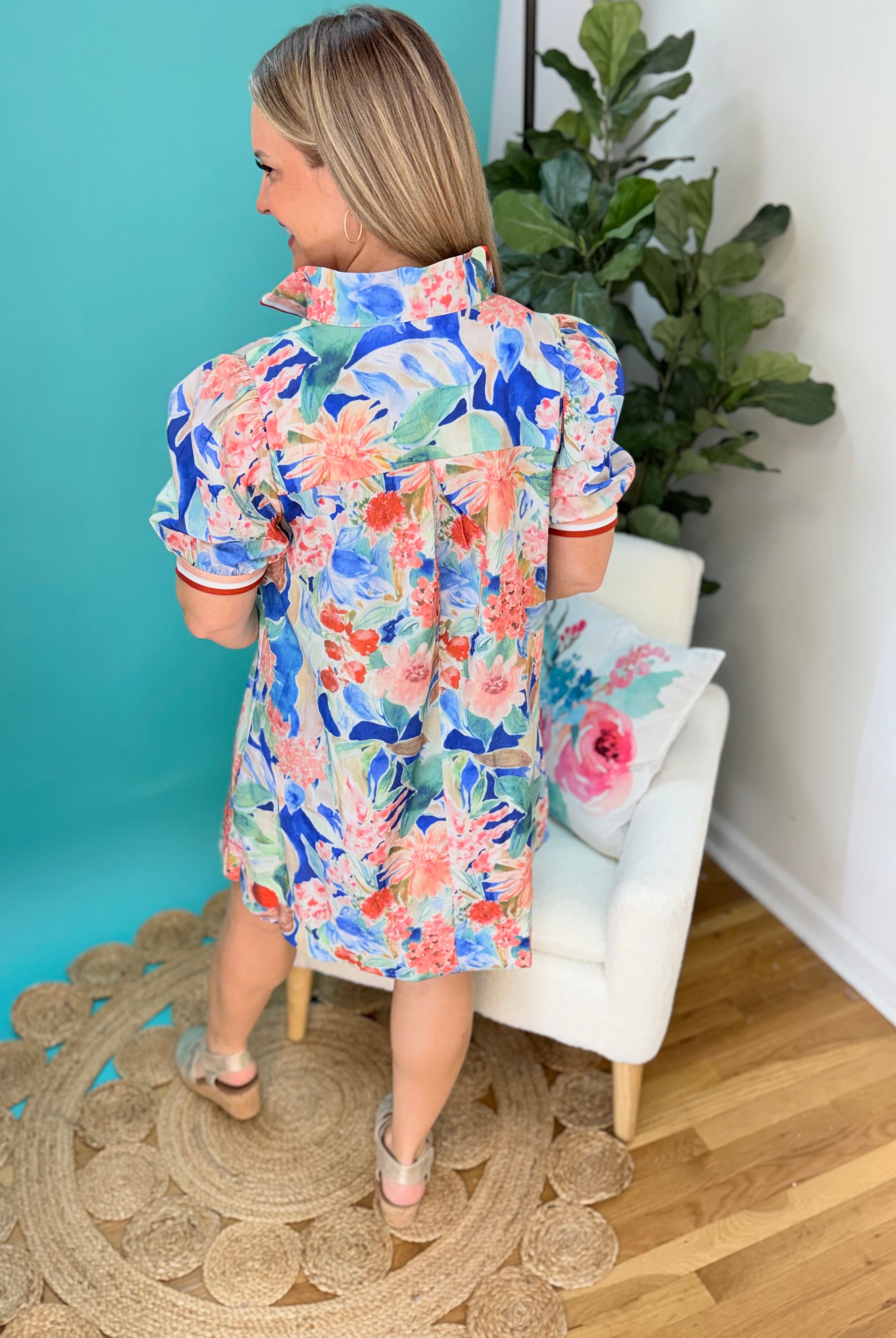 Garden Daydream Dress-180 Dresses-umgee-The Lovely Closet, Women's Fashion Boutique in Alexandria, KY