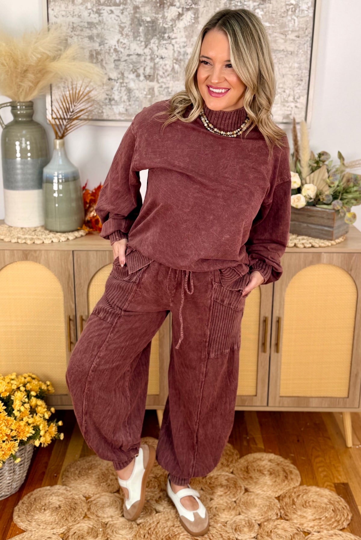 Cool Intentions Joggers - Hot Cocoa-240 Pants-jHer-The Lovely Closet, Women's Fashion Boutique in Alexandria, KY
