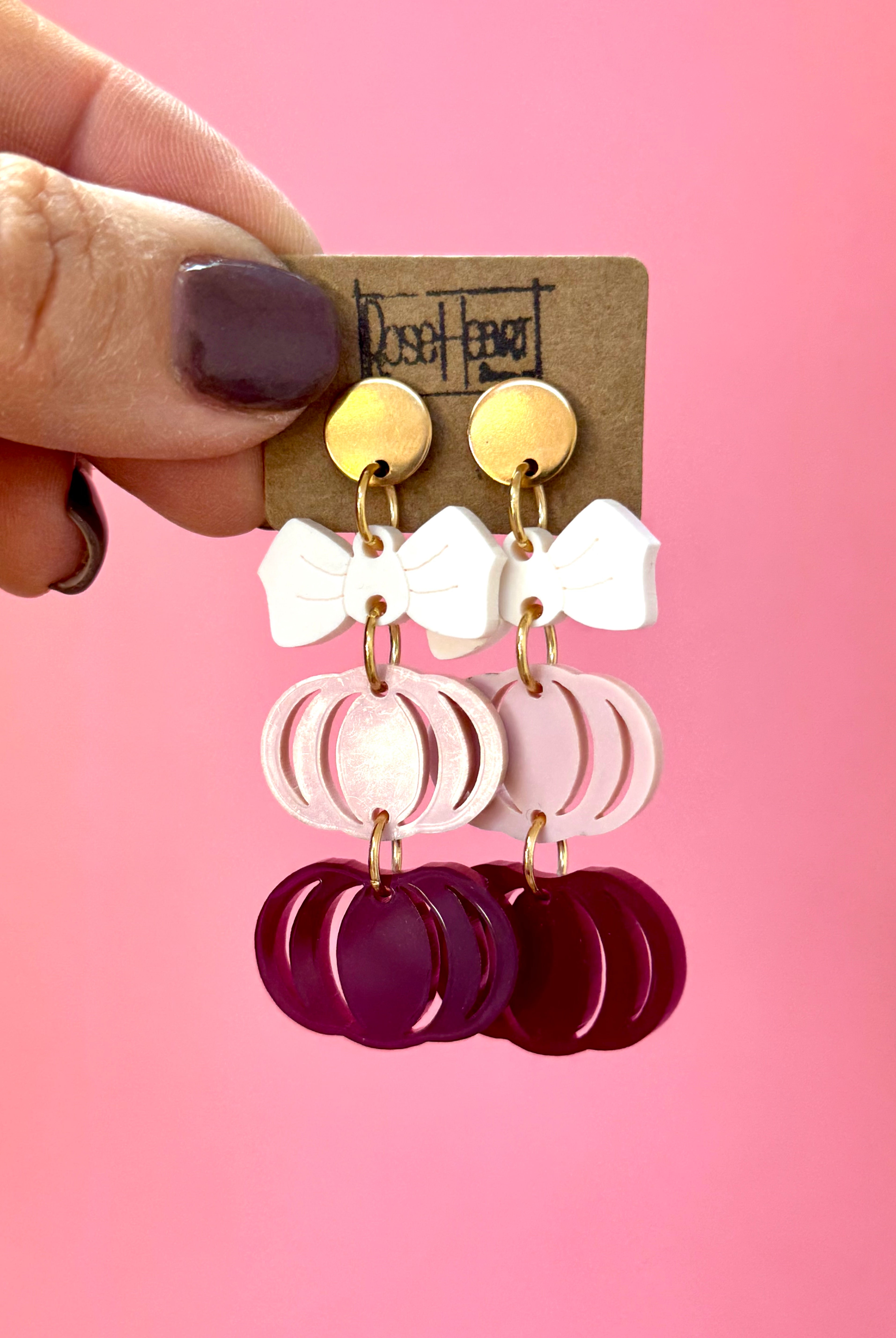 RoseHeart Earrings 2025 Pinktober!-280 Accessories-RH-The Lovely Closet, Women's Fashion Boutique in Alexandria, KY