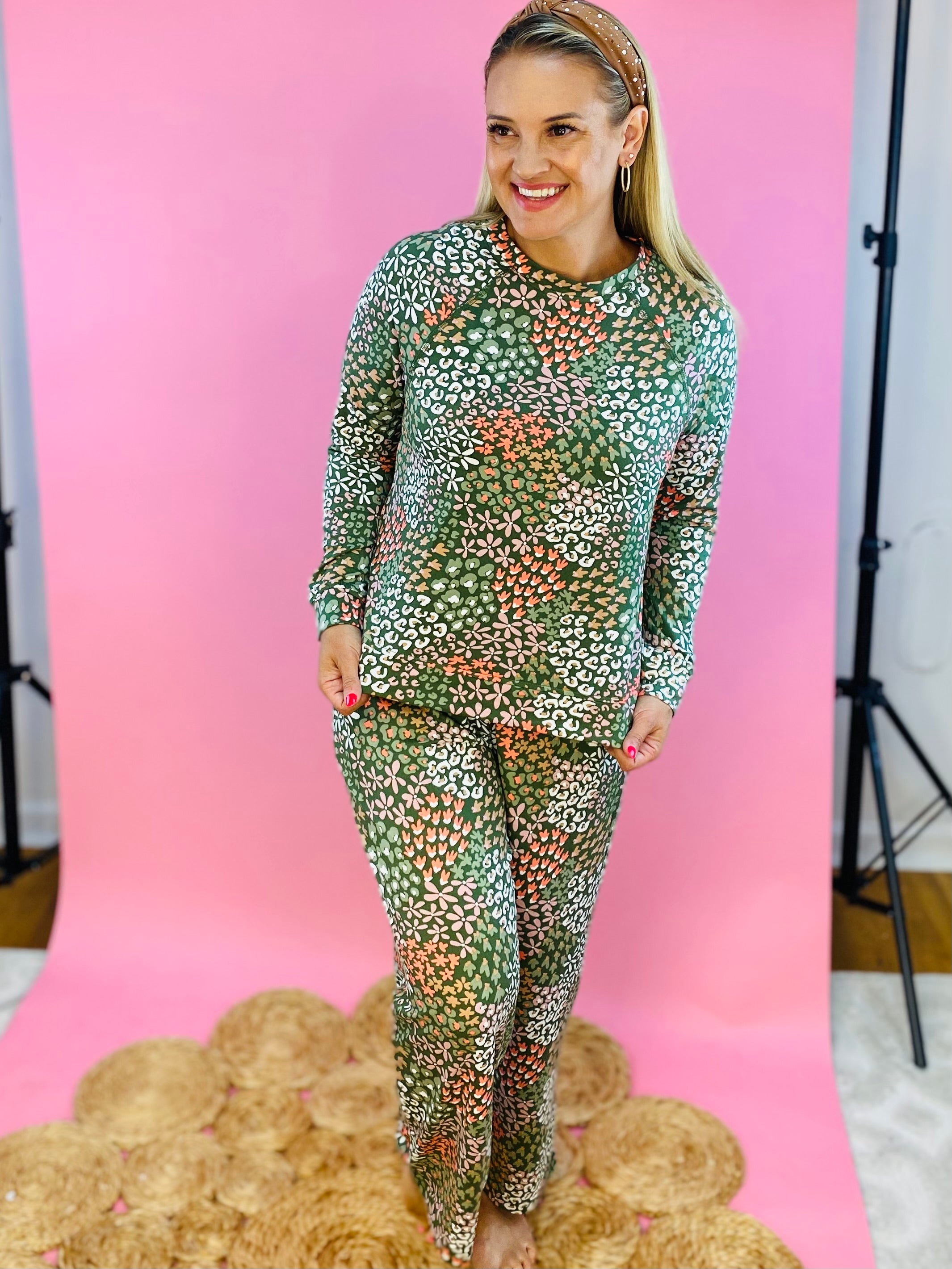 Mary Square Luxury Pajamas - Open Meadows-310 Gift-Mary Square-The Lovely Closet, Women's Fashion Boutique in Alexandria, KY