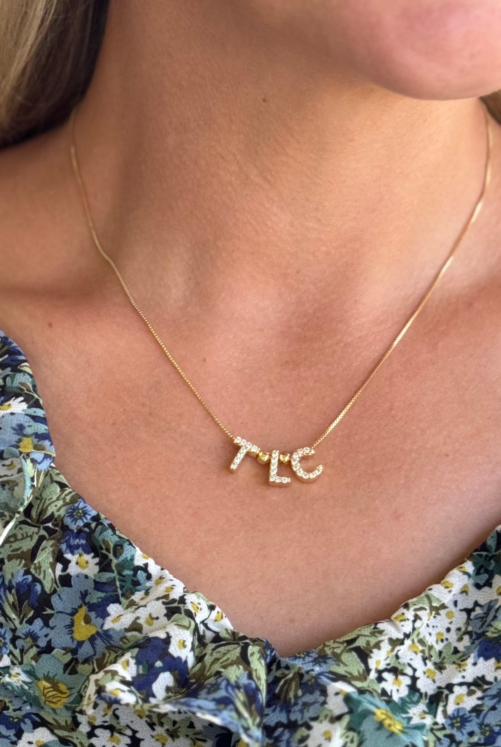 Charm Bar Lux Letter Slides-250 Jewelry-The Lovely Closet-The Lovely Closet, Women's Fashion Boutique in Alexandria, KY