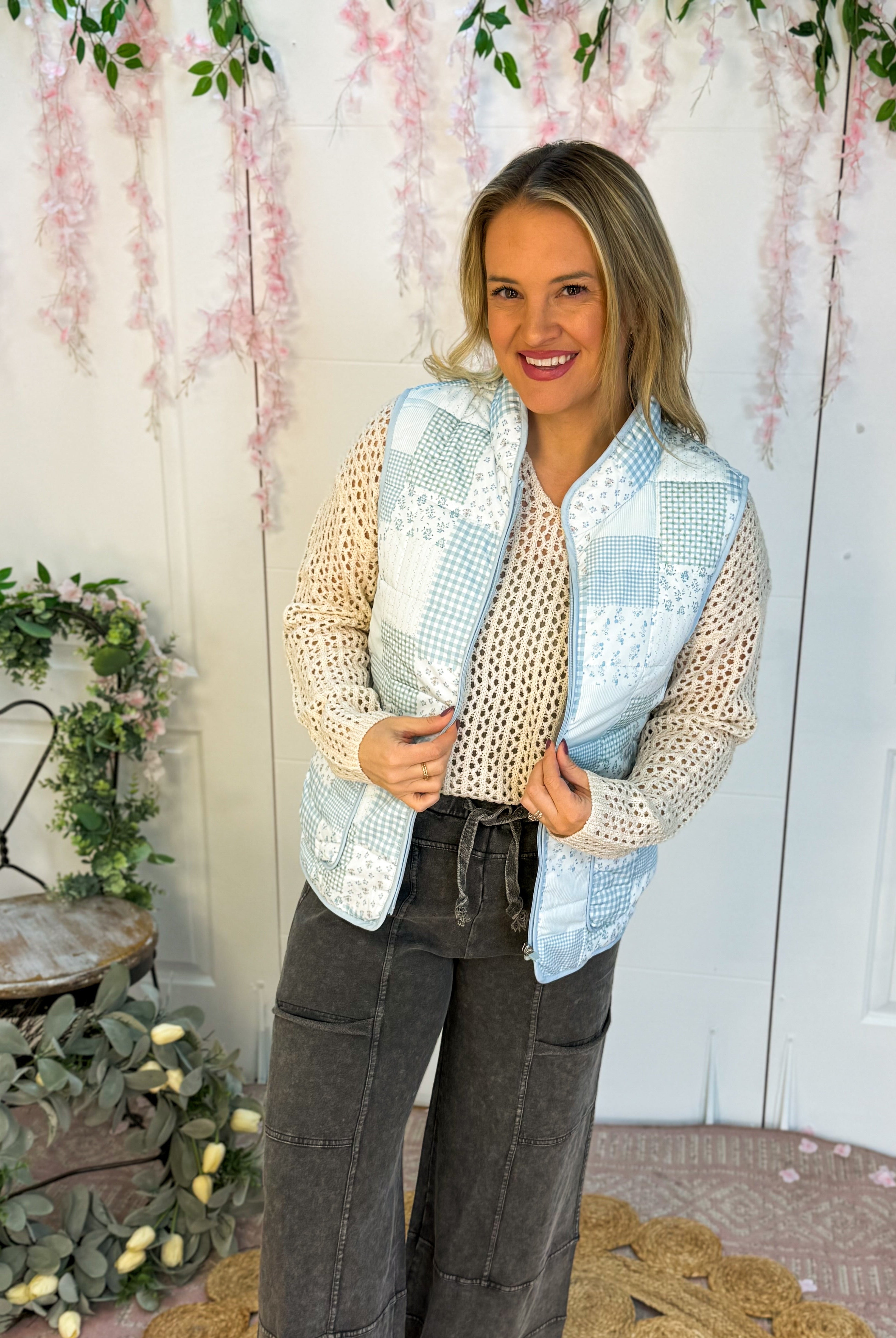 Winter Blues Vest-The Lovely Closet-The Lovely Closet, Women's Fashion Boutique in Alexandria, KY