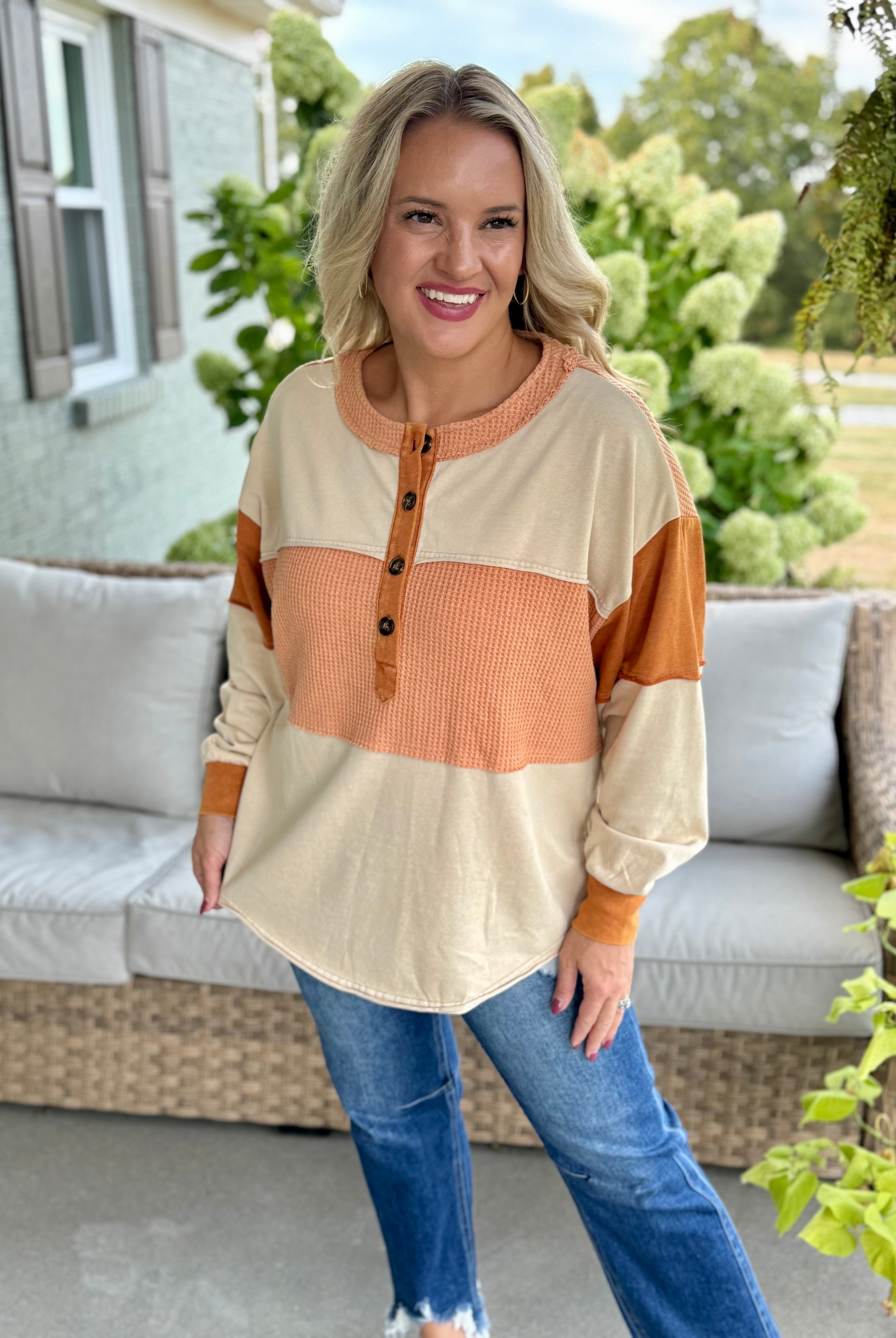 Pumpkin Spice Season Pullover-110 Long Sleeve Top-easel-The Lovely Closet, Women's Fashion Boutique in Alexandria, KY