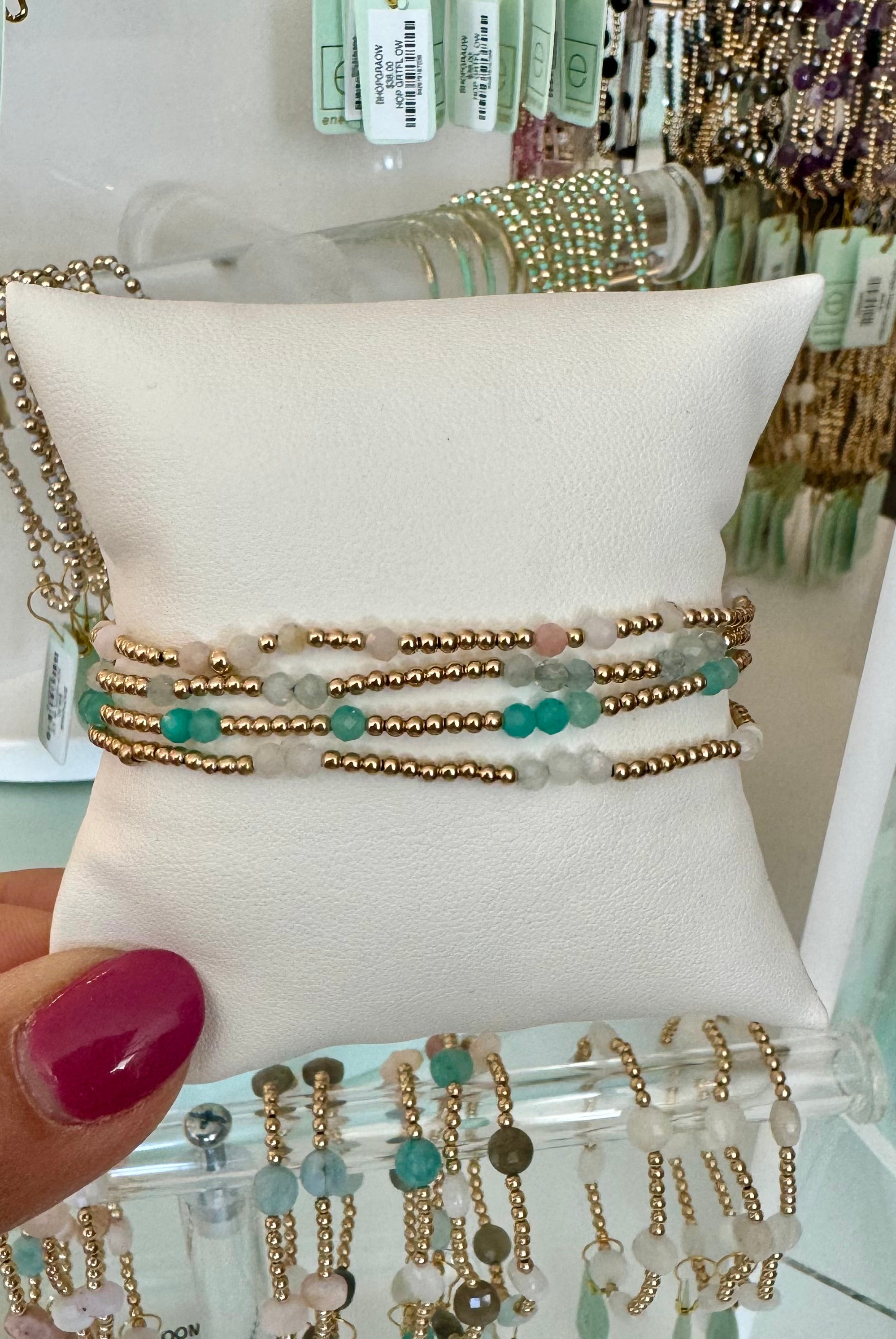 EXTENDS - Hope Unwritten Gemstone Bracelet-260 eNewton-eNewton-The Lovely Closet, Women's Fashion Boutique in Alexandria, KY