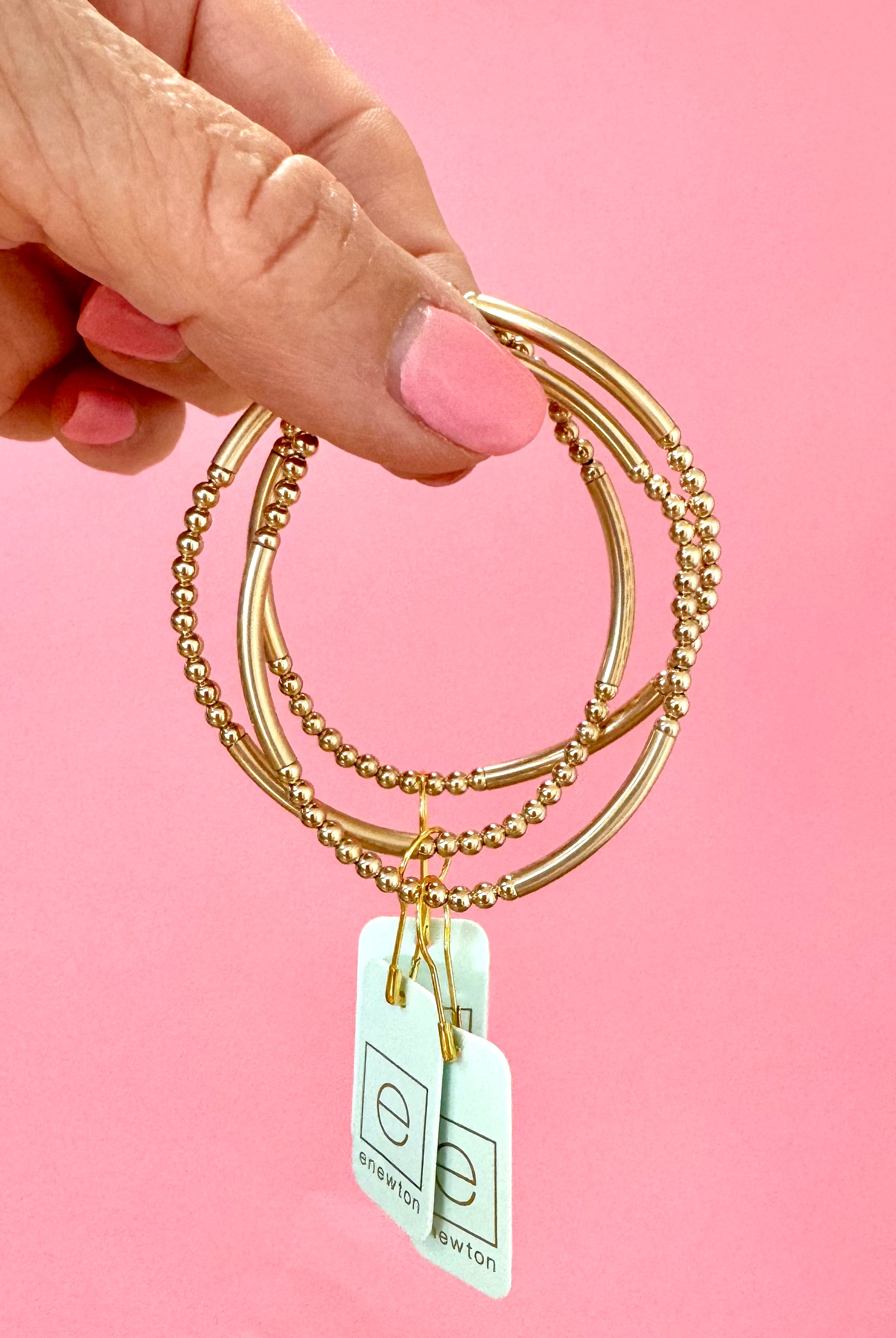 Bliss Bar Pattern Gold 3mm-260 eNewton-eNewton-The Lovely Closet, Women's Fashion Boutique in Alexandria, KY
