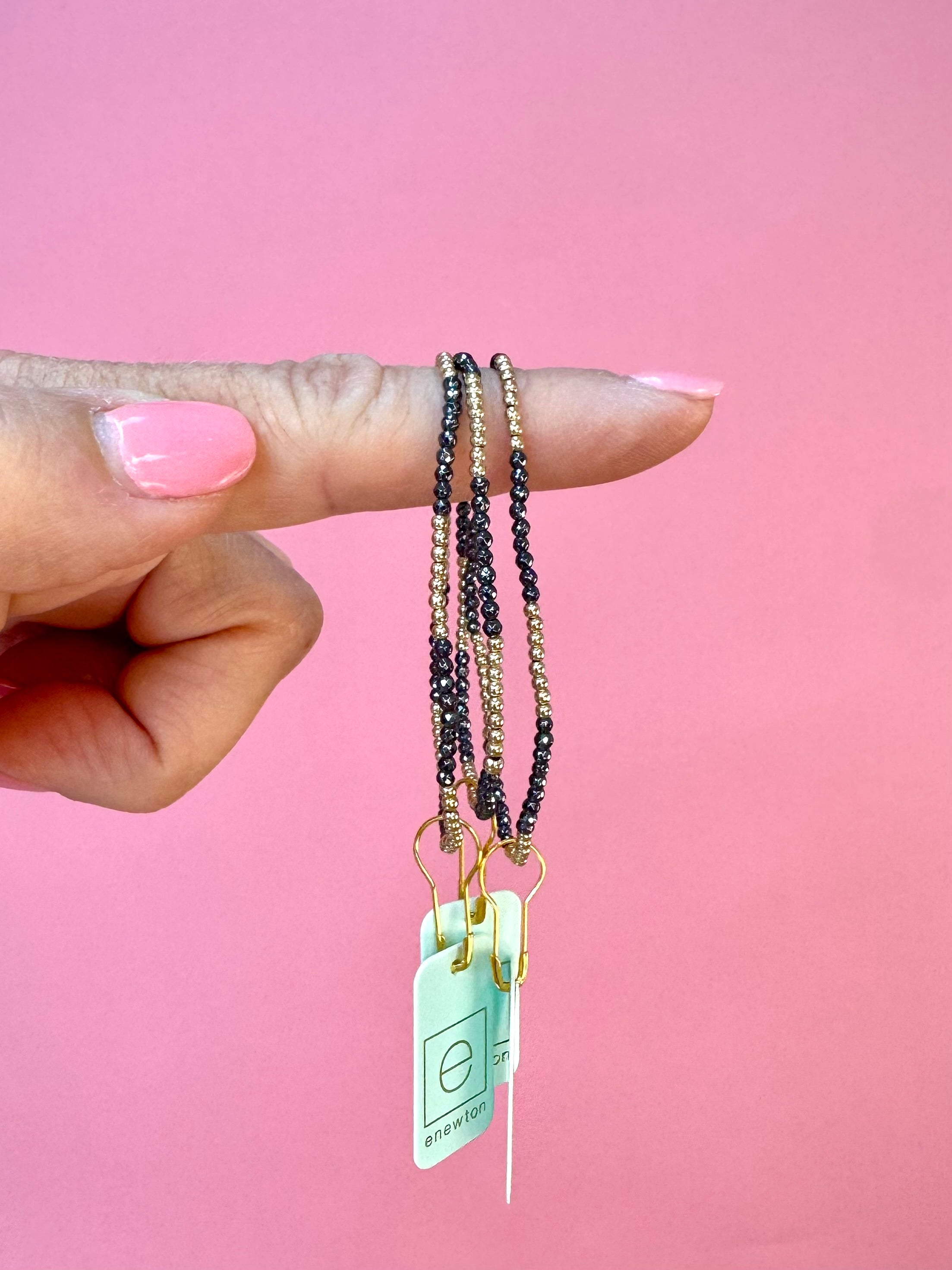 Faceted Hematite Blissful 2mm-260 eNewton-eNewton-The Lovely Closet, Women's Fashion Boutique in Alexandria, KY