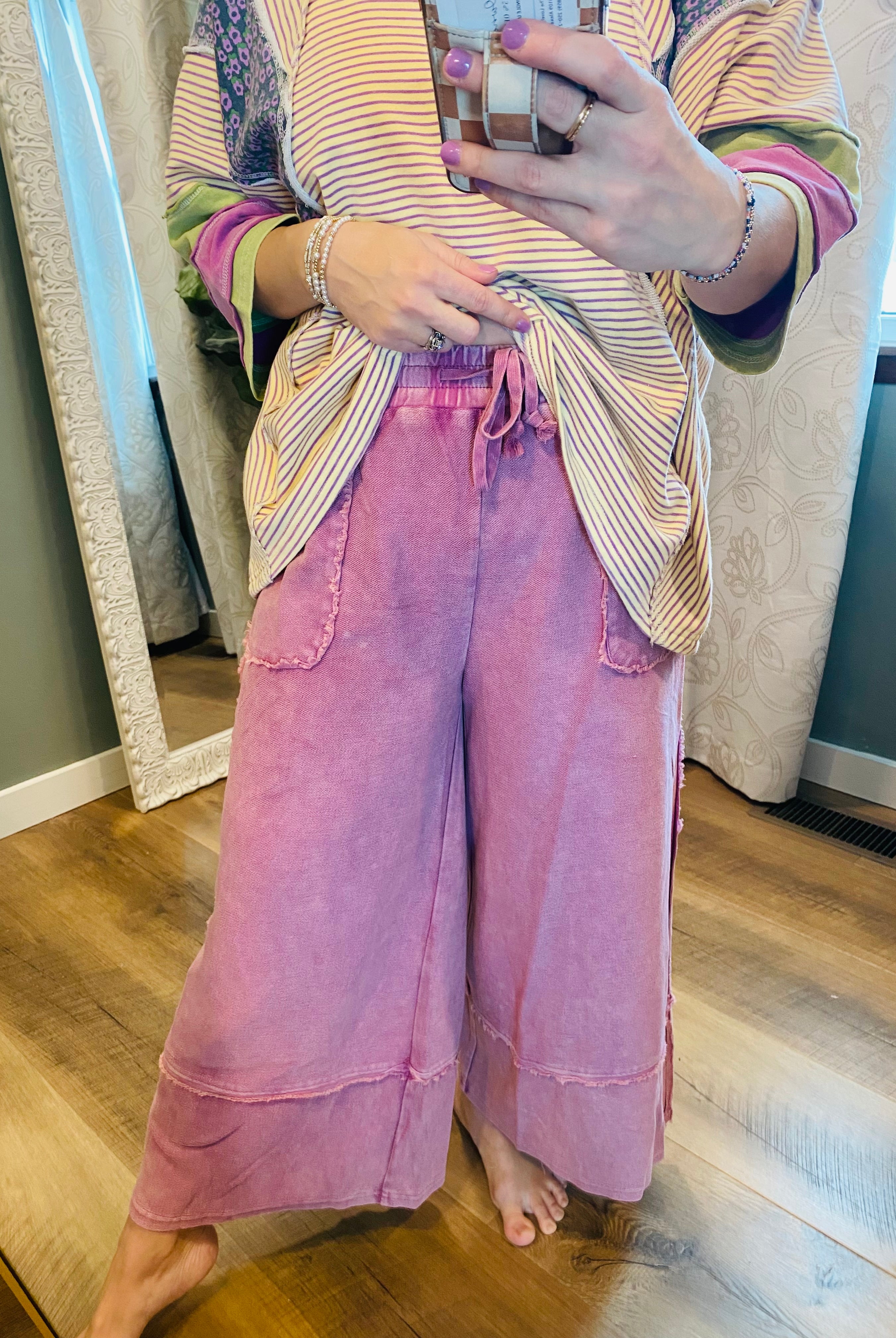 My Fave Comfy Pants - Wild Berry-240 Pants-easel-The Lovely Closet, Women's Fashion Boutique in Alexandria, KY