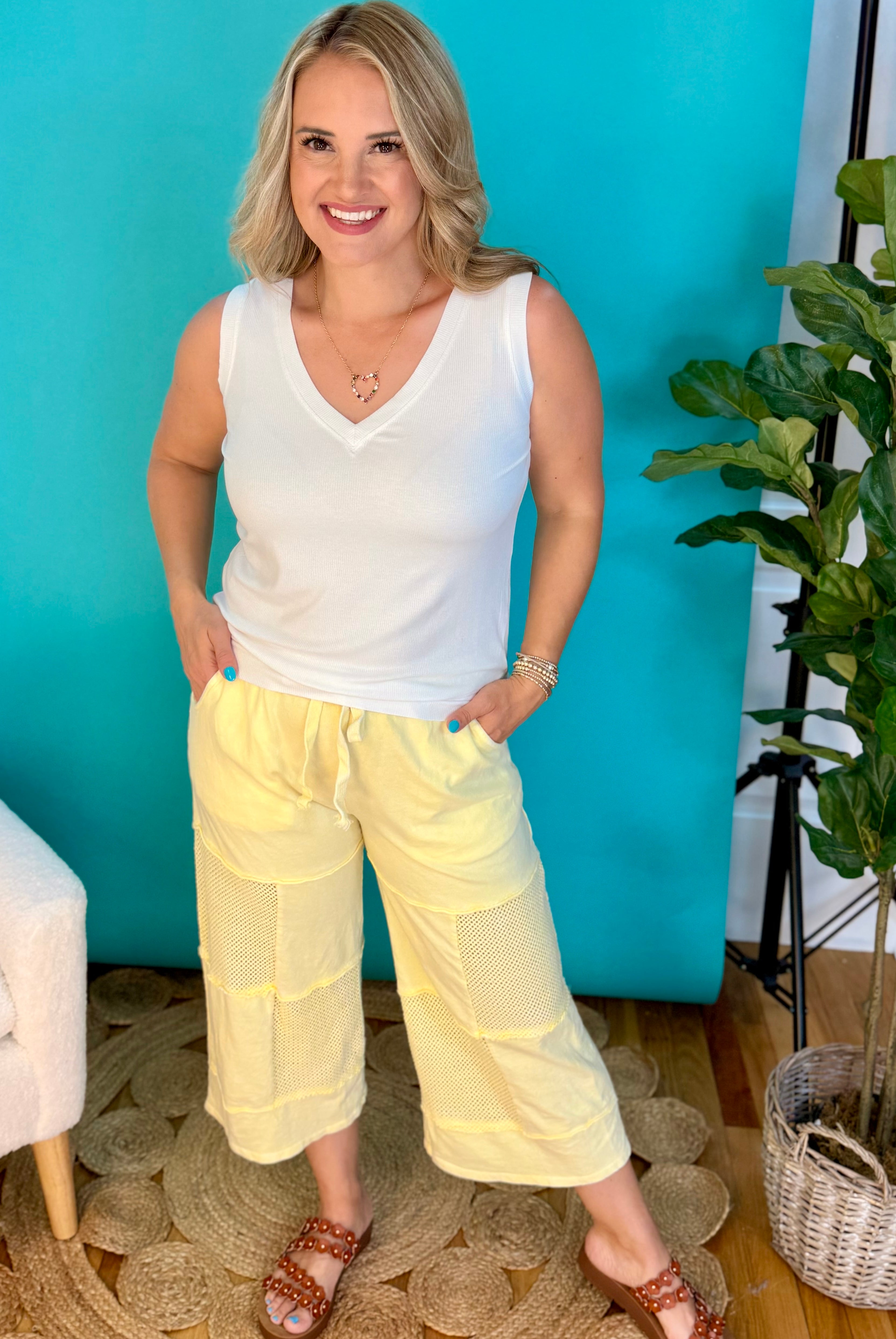 Sunshine Soul Mineral Wash Bottoms-240 Pants-J.Her-The Lovely Closet, Women's Fashion Boutique in Alexandria, KY