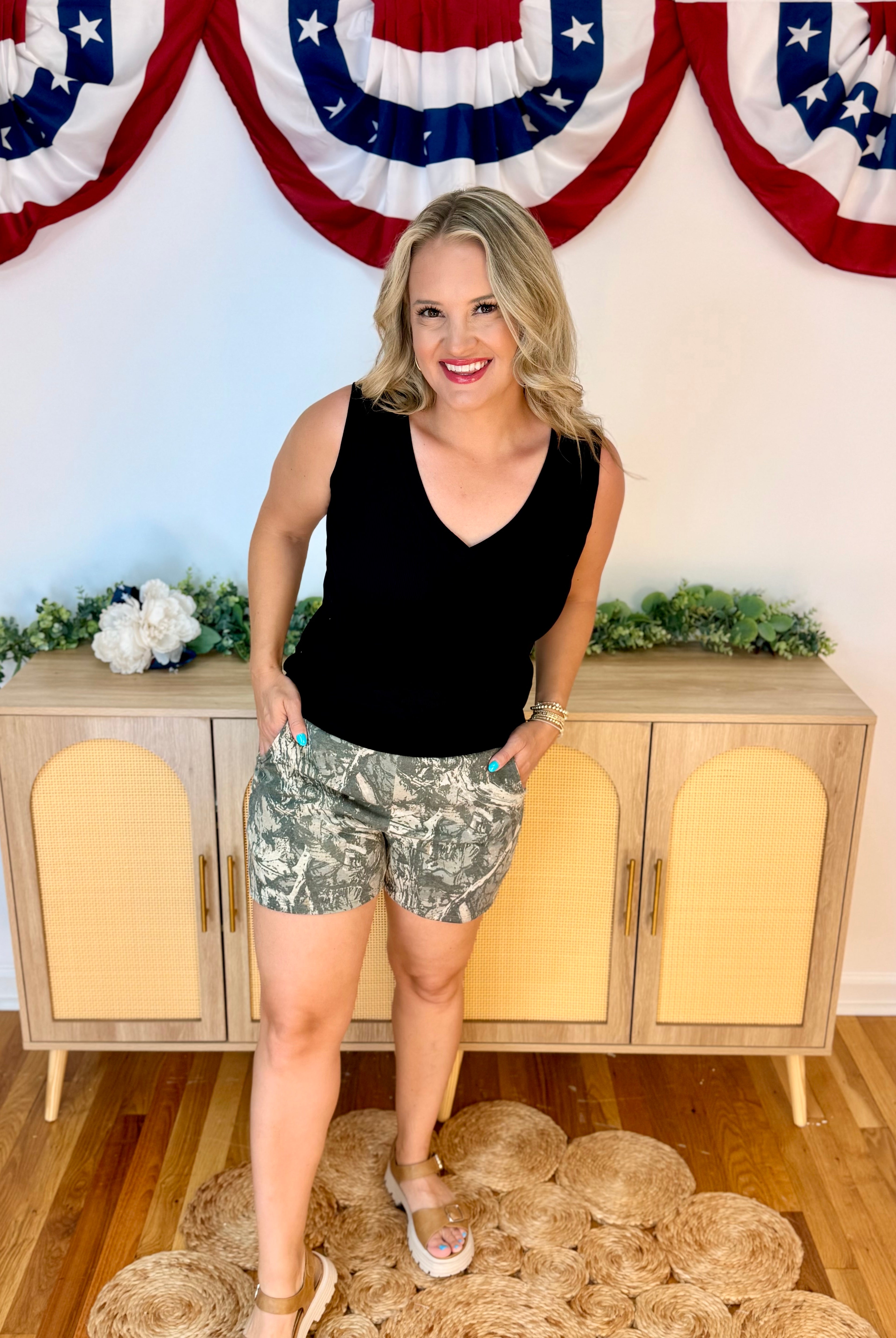 Camo Shorts-230 Skirts/Shorts-The Lovely Closet-The Lovely Closet, Women's Fashion Boutique in Alexandria, KY
