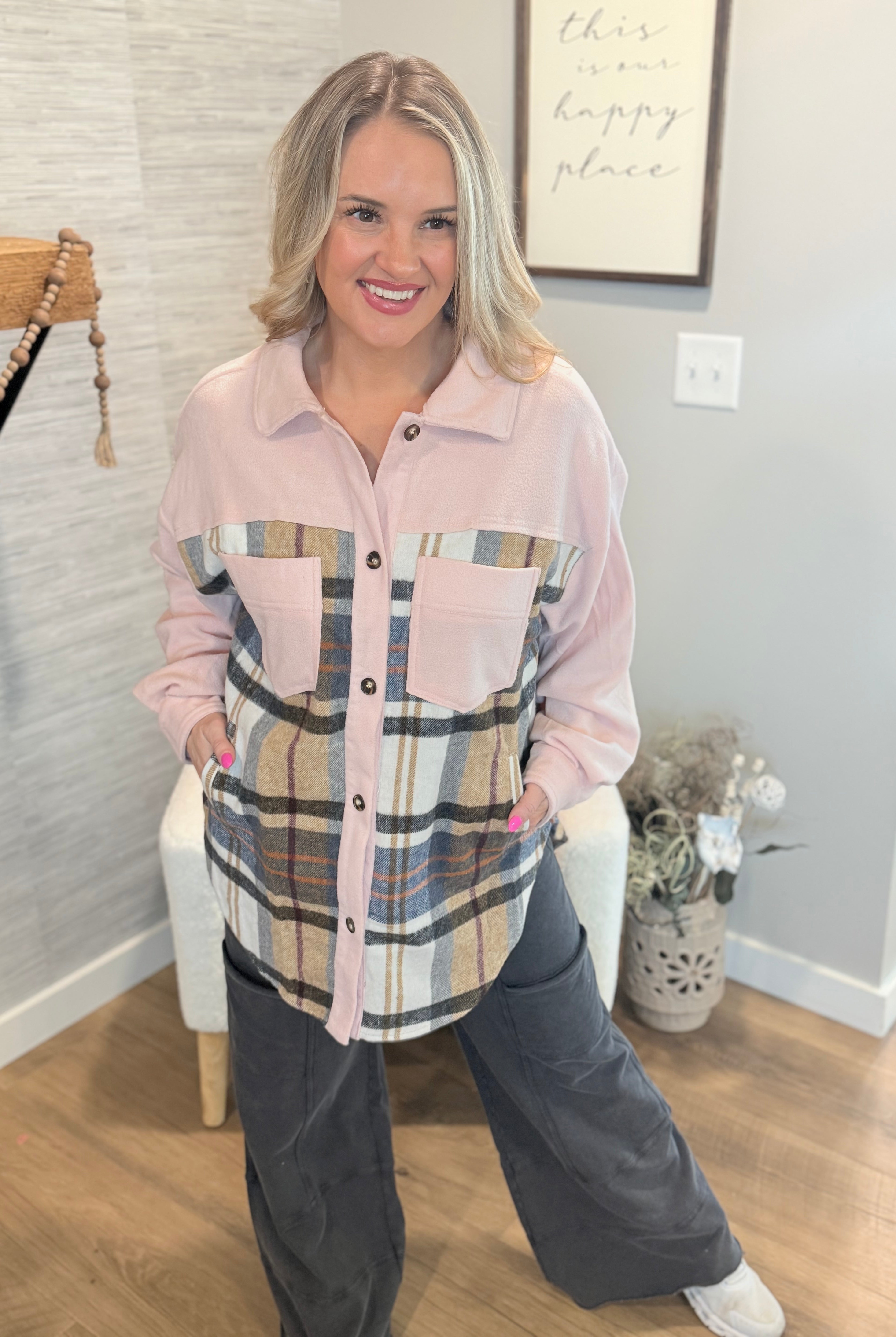 Cozy Getaway Shacket-110 Long Sleeve Top-bibi-The Lovely Closet, Women's Fashion Boutique in Alexandria, KY
