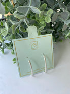 Oval Sterling 1" Hoop Textured Earring-260 eNewton-enewton-The Lovely Closet, Women's Fashion Boutique in Alexandria, KY