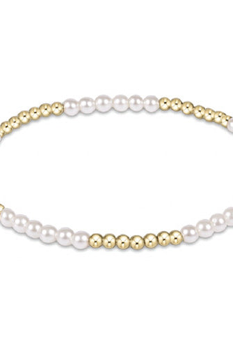 Classic Pearl Blissful 3mm Bead Bracelet-260 eNewton-eNewton-The Lovely Closet, Women's Fashion Boutique in Alexandria, KY