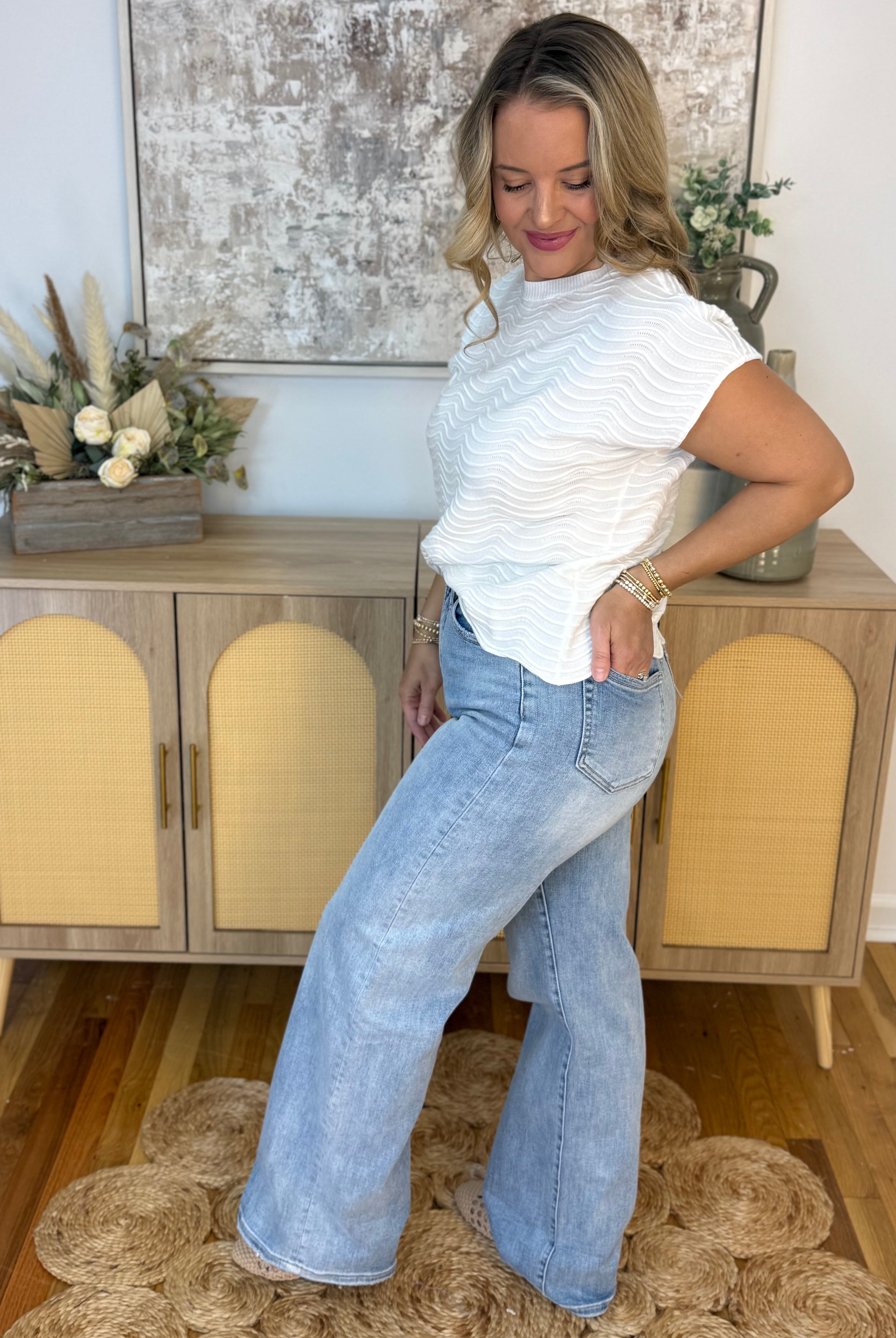 Mica High Rise Wide Leg-210 Jeans-Mica Denim-The Lovely Closet, Women's Fashion Boutique in Alexandria, KY