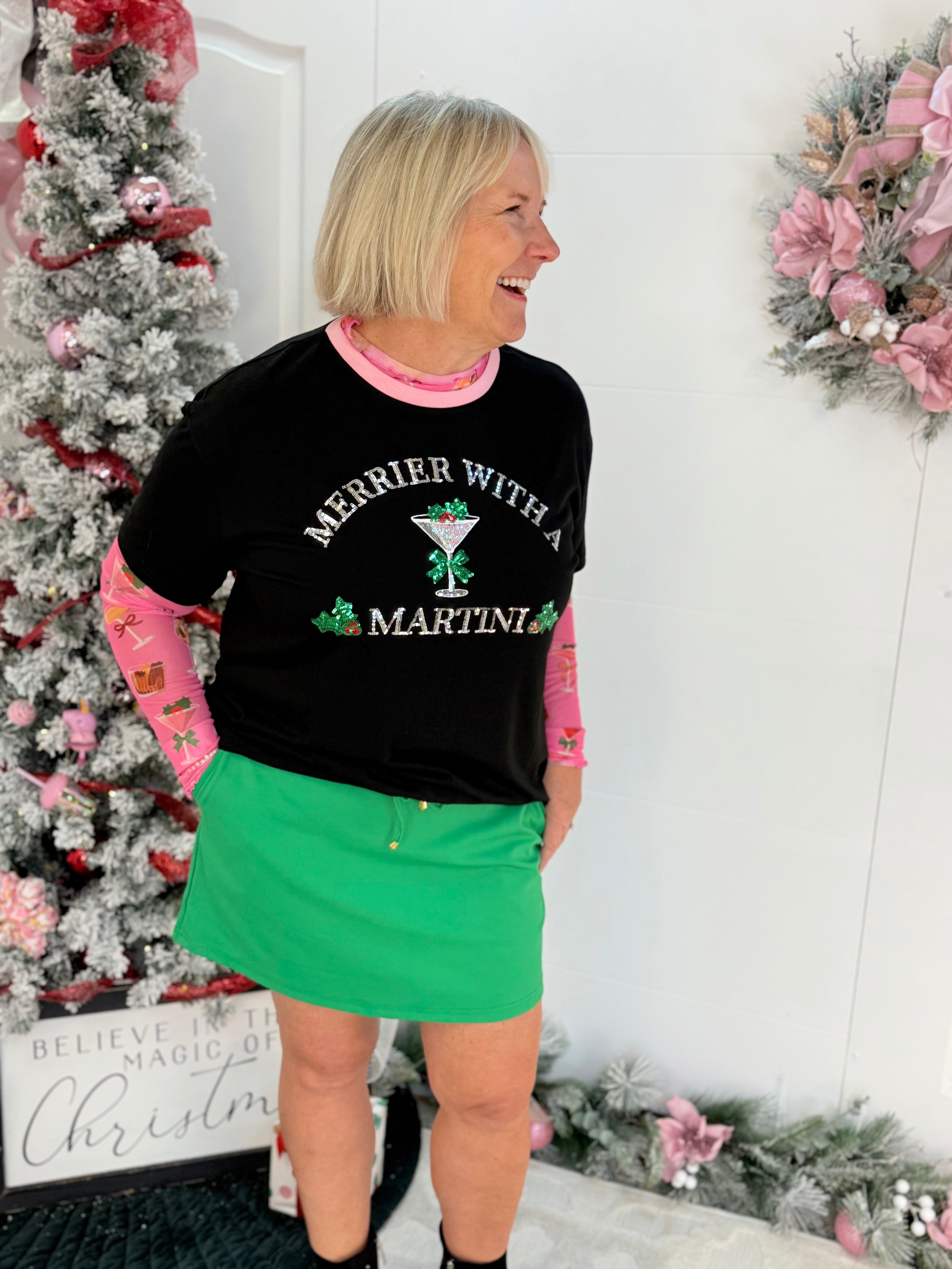 Jess Lea - Skort Green-230 Skirts/Shorts-Jess Lea-The Lovely Closet, Women's Fashion Boutique in Alexandria, KY