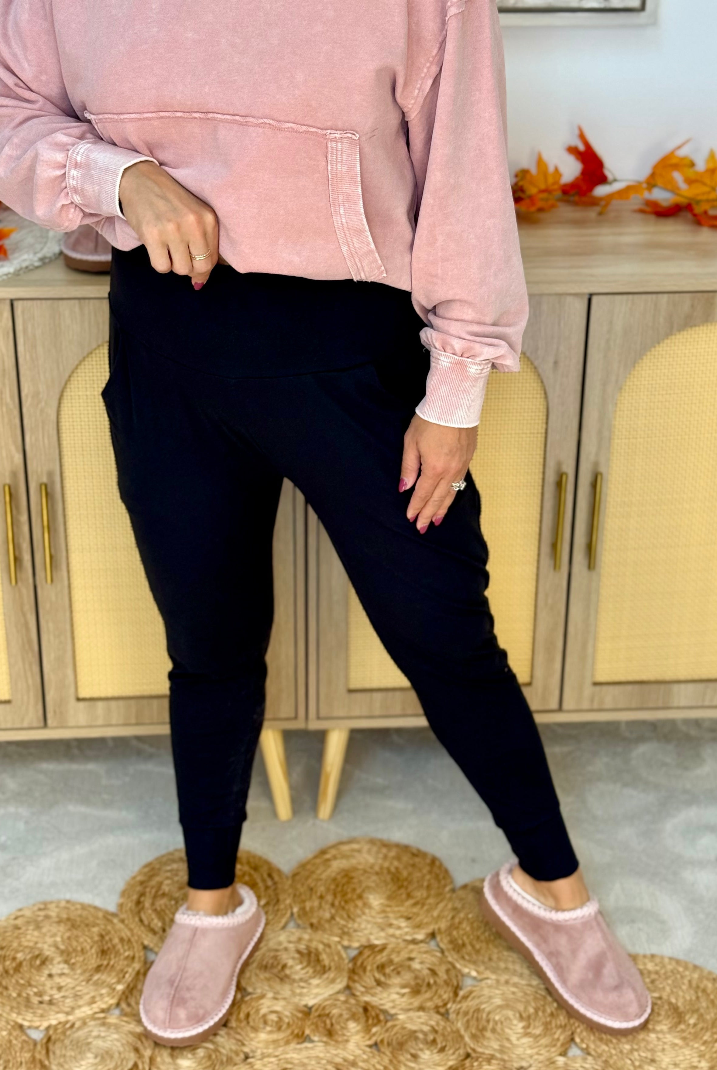 Living in These Joggers-220 Joggers/Leggings-anchored arrows-The Lovely Closet, Women's Fashion Boutique in Alexandria, KY