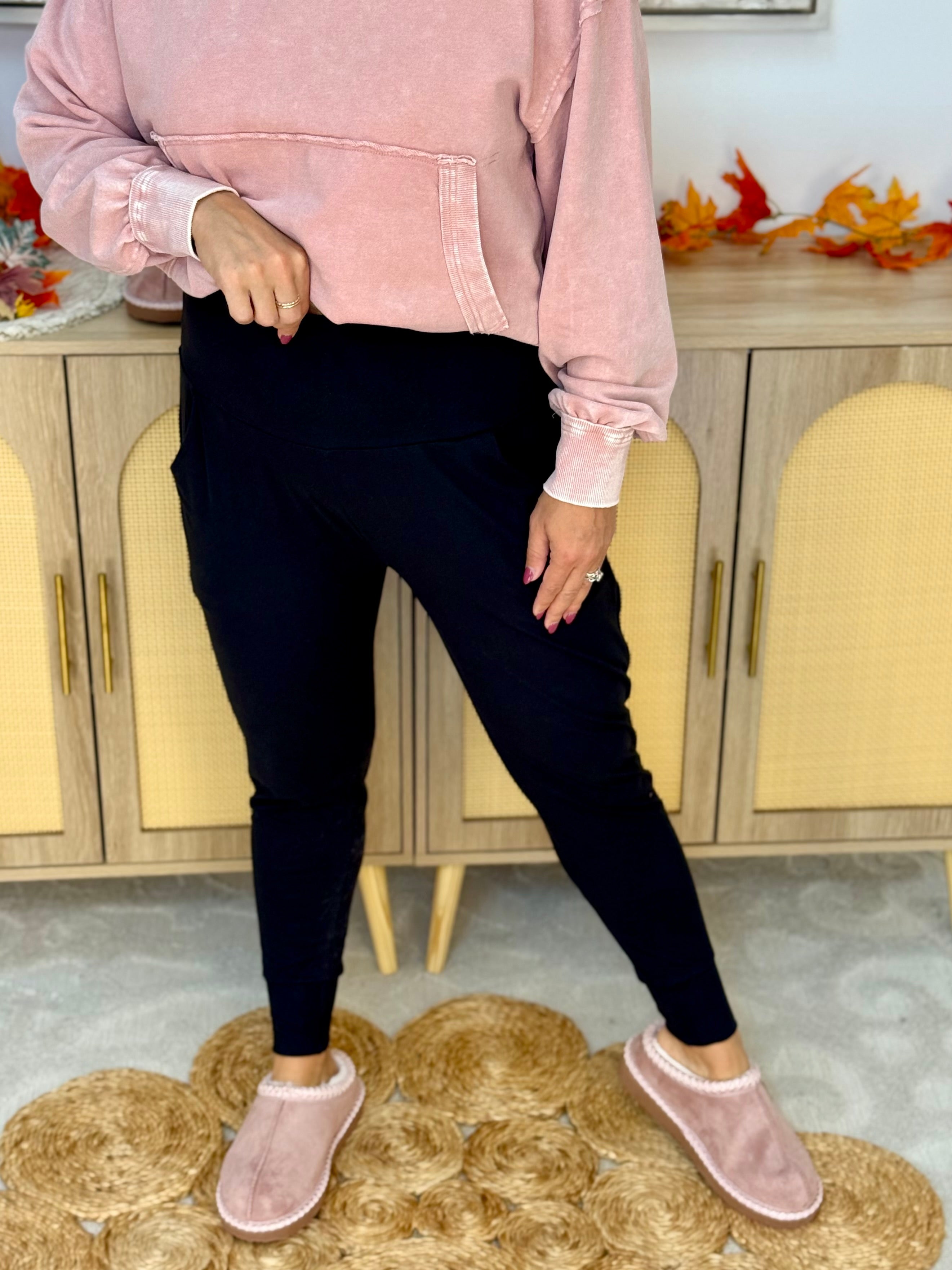 Living in These Joggers-220 Joggers/Leggings-anchored arrows-The Lovely Closet, Women's Fashion Boutique in Alexandria, KY