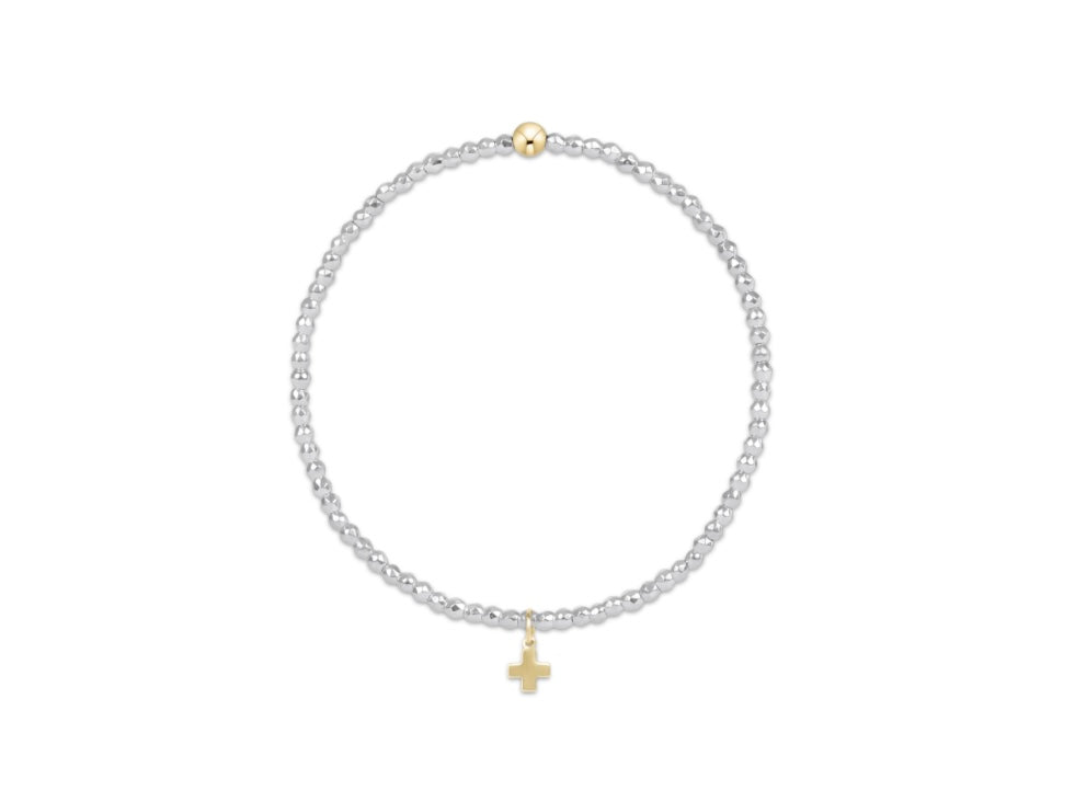 Bright Silver Hematite 2mm Signature Cross Charm-260 eNewton-eNewton-The Lovely Closet, Women's Fashion Boutique in Alexandria, KY