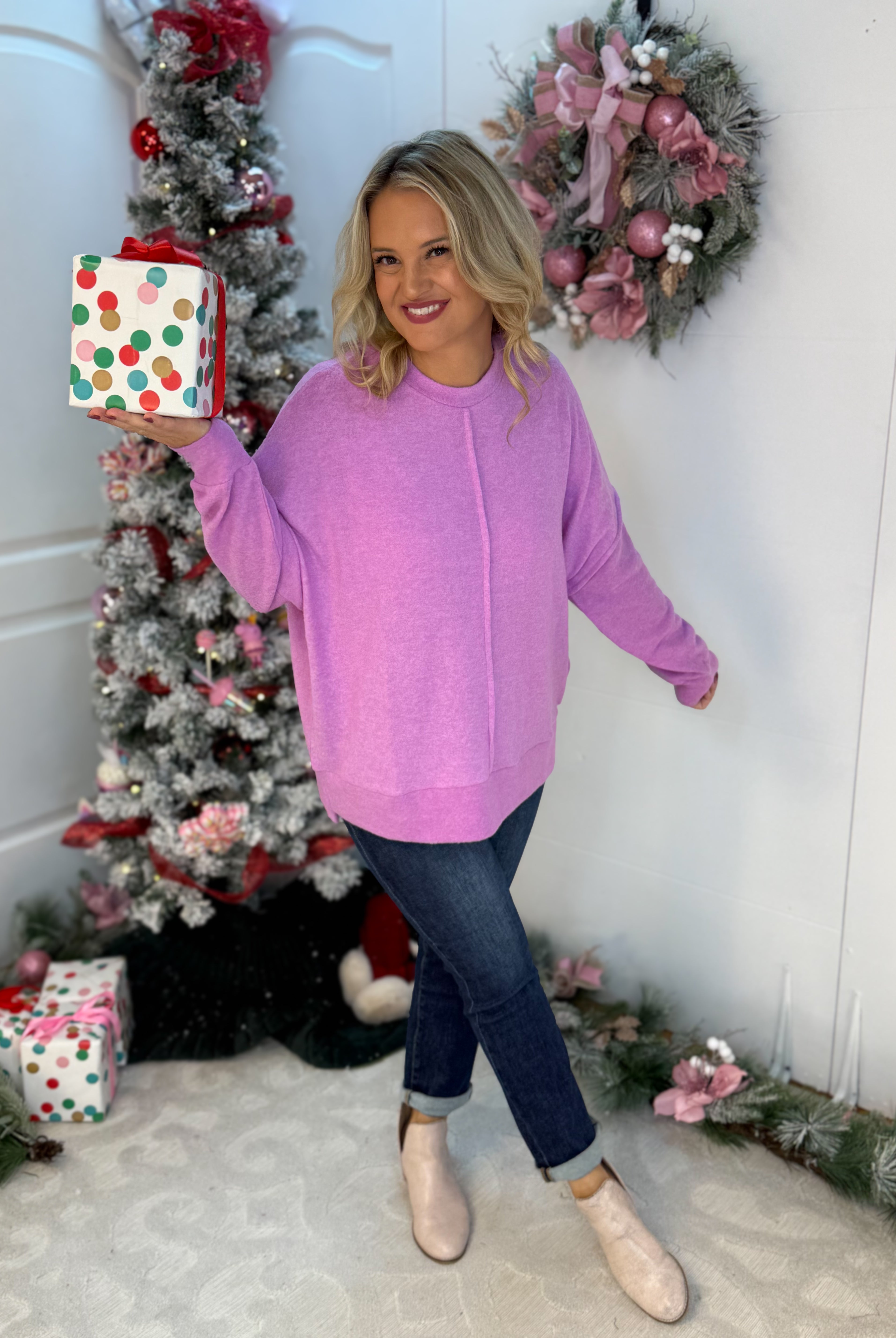 BLACK FRIDAY 7AM - COLD SNAP TOP-110 Long Sleeve Top-zenana-The Lovely Closet, Women's Fashion Boutique in Alexandria, KY