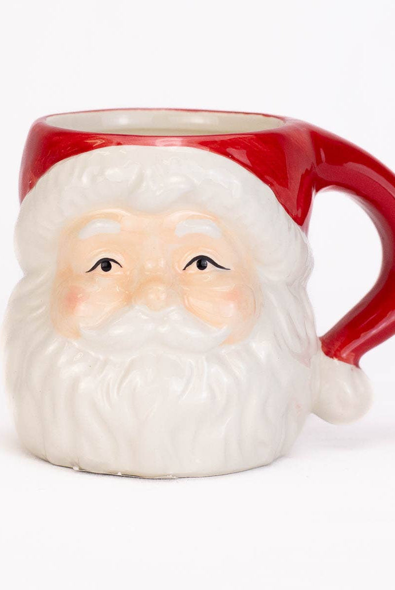 Santa Mug Red/White 4.5 oz-Mugs-The Royal Standard-The Lovely Closet, Women's Fashion Boutique in Alexandria, KY