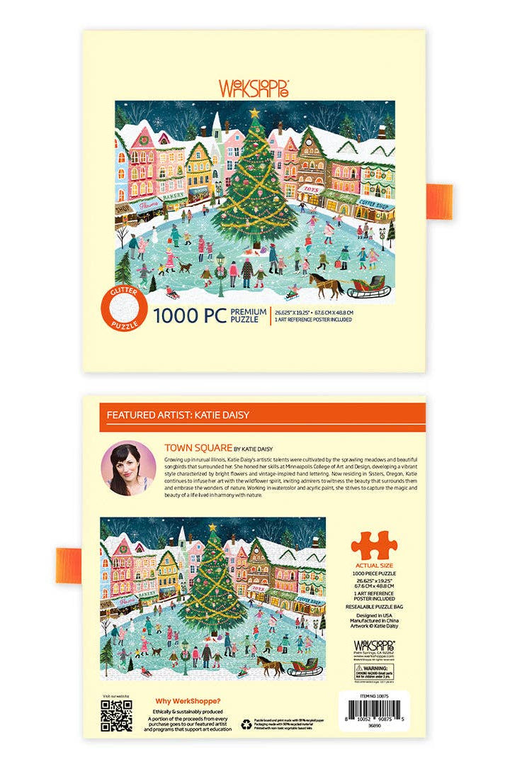Town Square 1000 Piece Christmas Puzzle-310 Gift-WerkShoppe-The Lovely Closet, Women's Fashion Boutique in Alexandria, KY