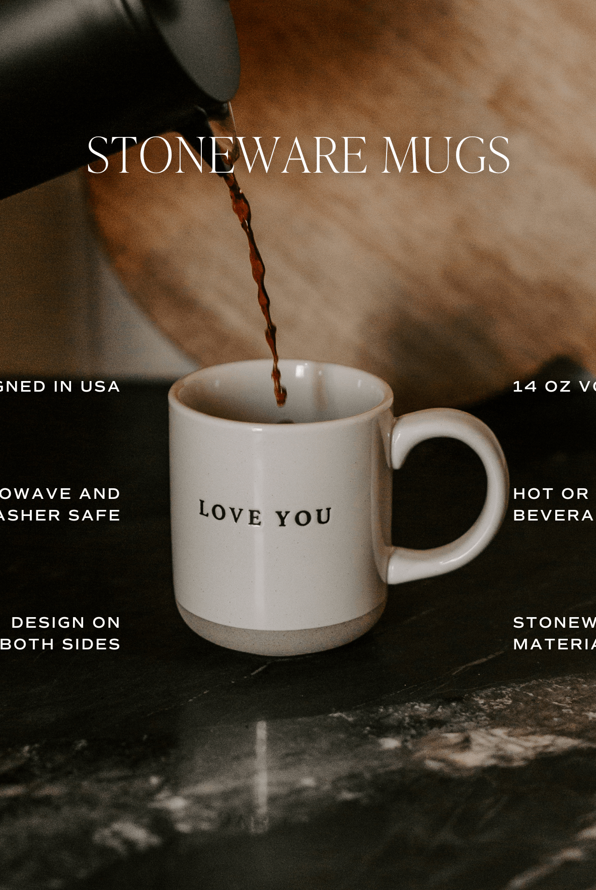 Brown Leaves Stoneware Coffee Mug-310 Gift-Sweet Water Decor-The Lovely Closet, Women's Fashion Boutique in Alexandria, KY