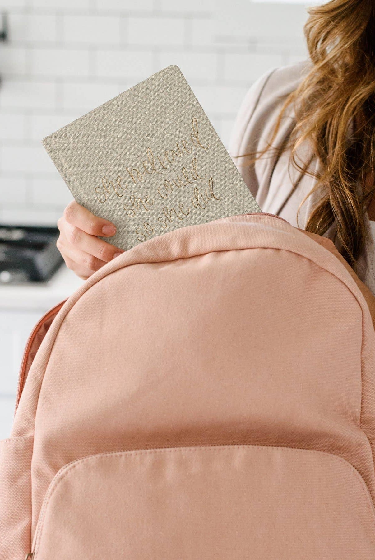 She Believed She Could Fabric Journal-310 Gift-Sweet Water Decor-The Lovely Closet, Women's Fashion Boutique in Alexandria, KY