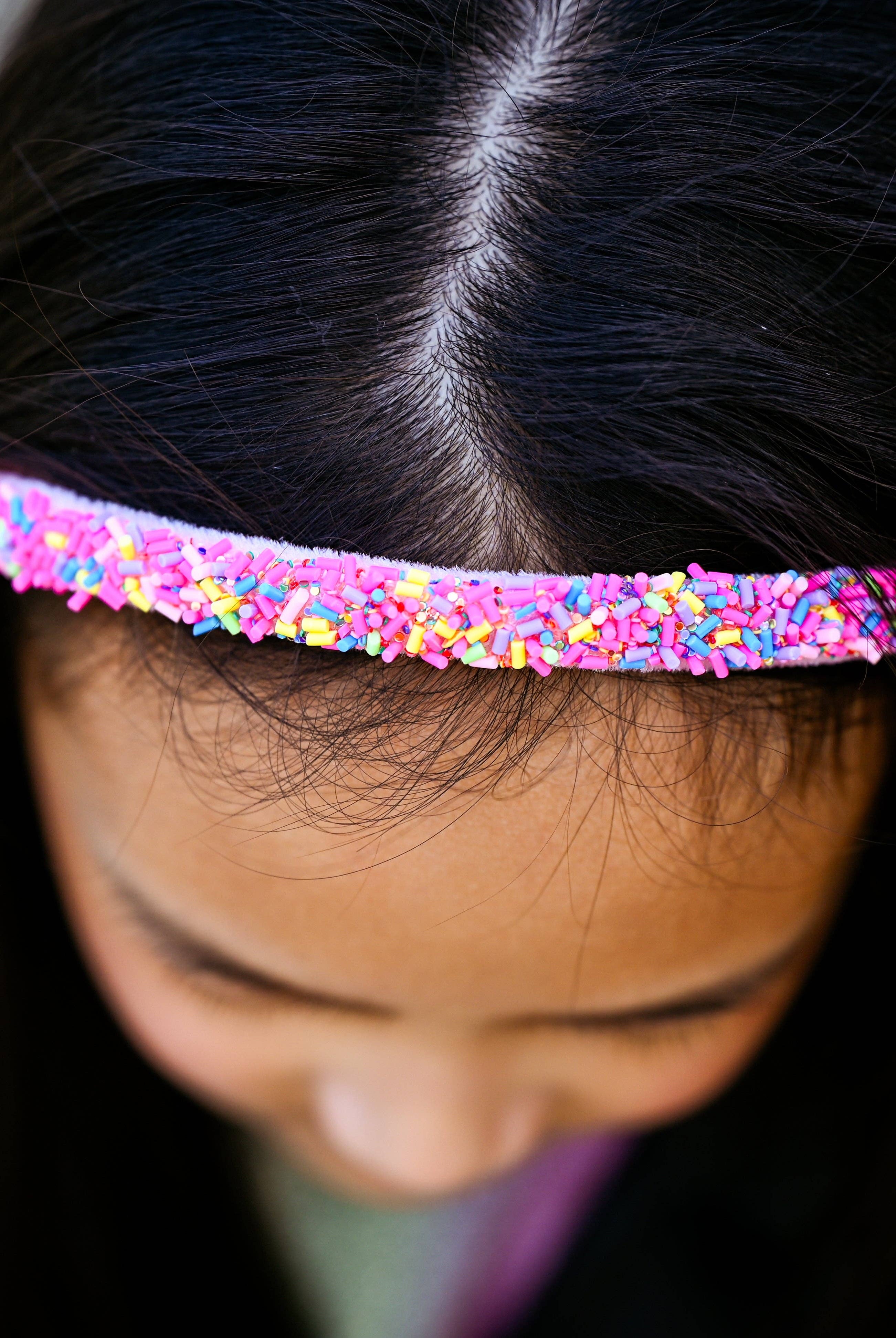 Thin Sprinkle Headband - Purple-310 Gift-Frog Sac-The Lovely Closet, Women's Fashion Boutique in Alexandria, KY