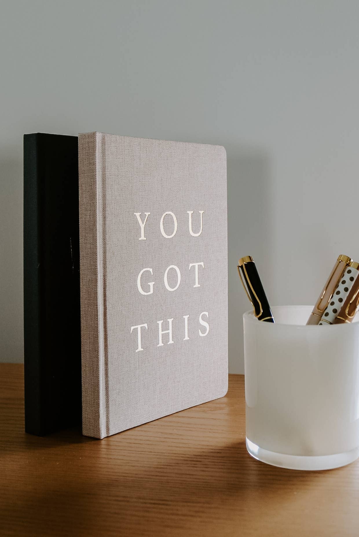 You Got This - Tan and Gold Foil Fabric Journal-310 Gift-Sweet Water Decor-The Lovely Closet, Women's Fashion Boutique in Alexandria, KY