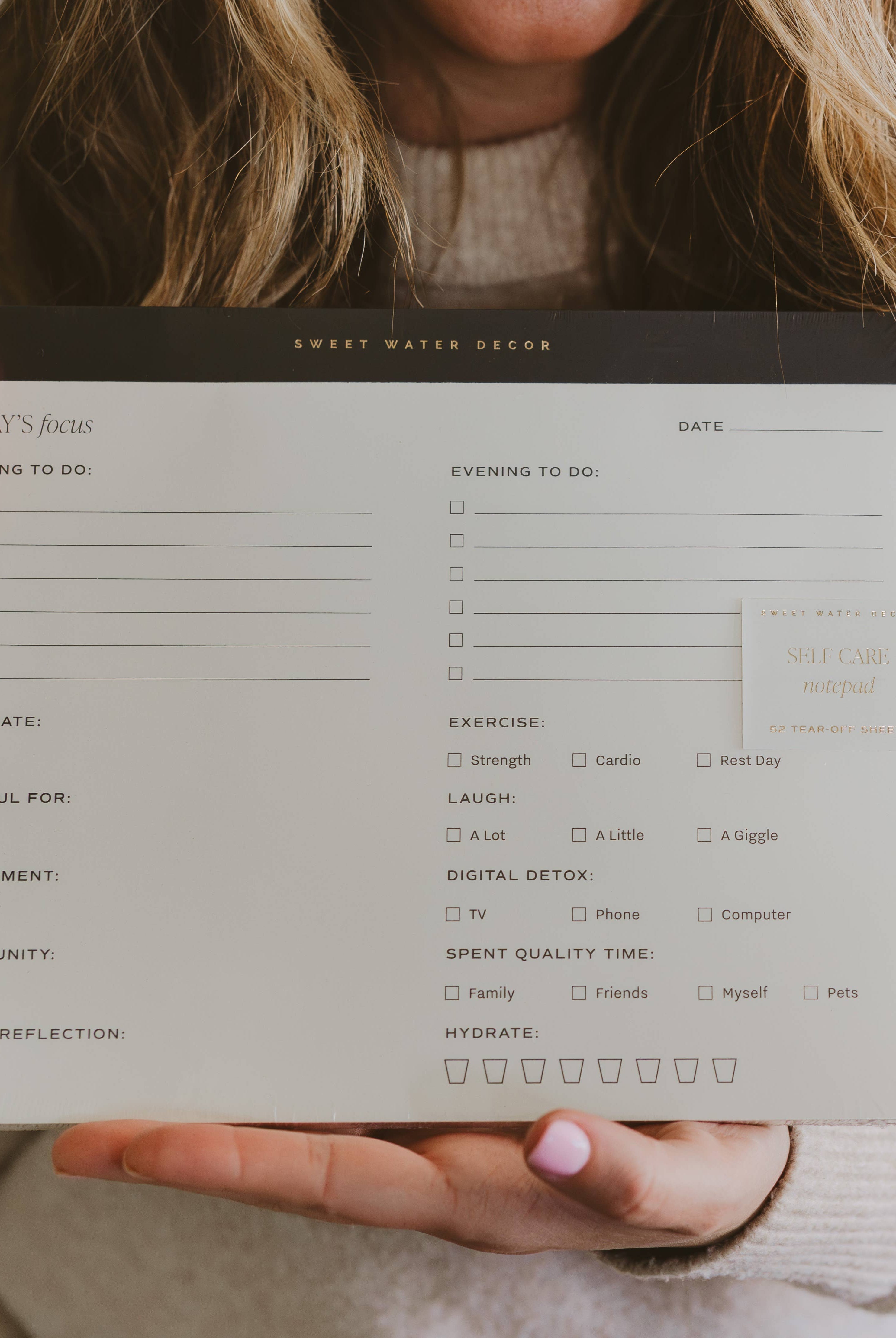 Self Care Notepad-310 Gift-Sweet Water Decor-The Lovely Closet, Women's Fashion Boutique in Alexandria, KY