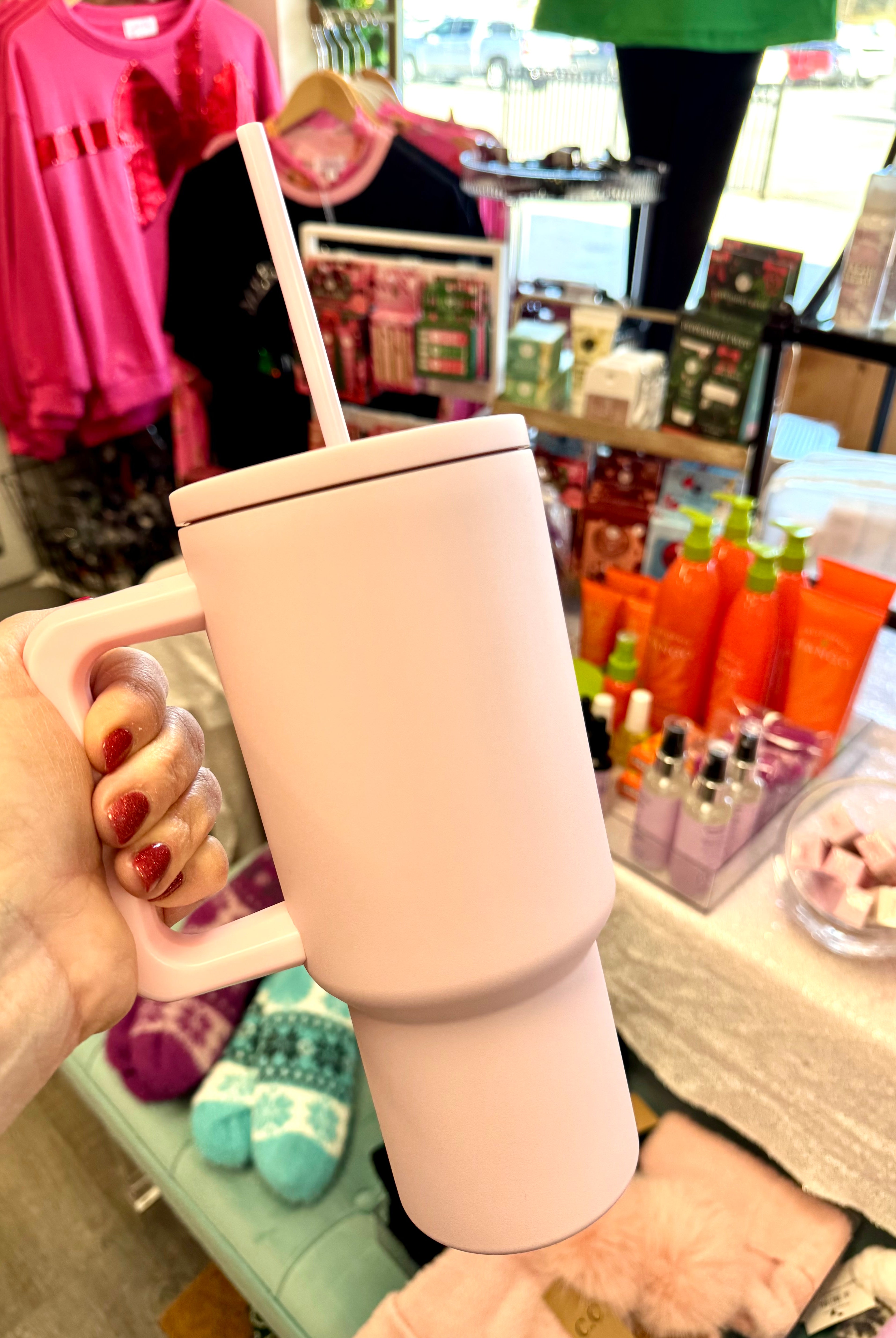 Pink Tumbler-310 Gift-The Lovely Closet-The Lovely Closet, Women's Fashion Boutique in Alexandria, KY