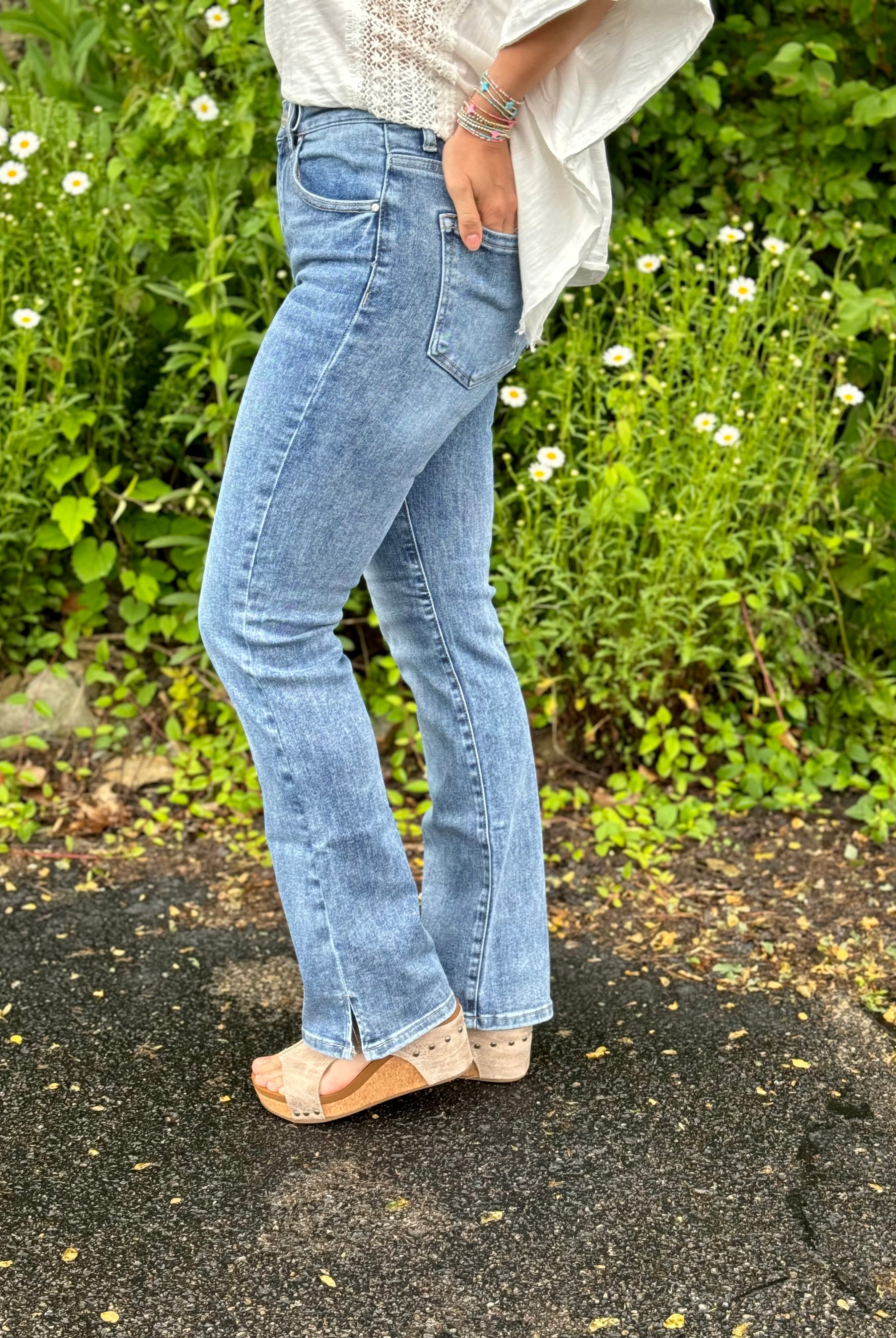 Risen - High Rise Relaxed Straight Jeans-210 Jeans-Risen-The Lovely Closet, Women's Fashion Boutique in Alexandria, KY